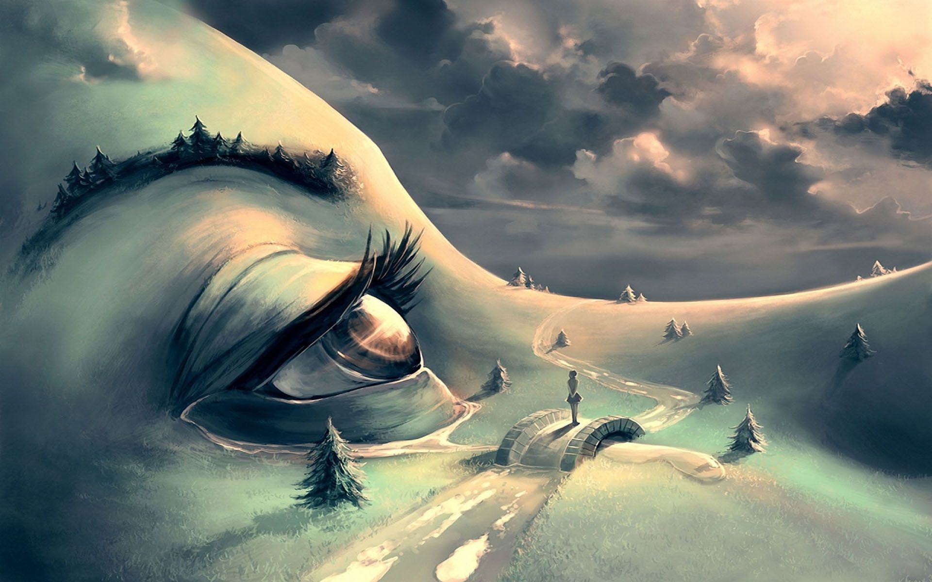 Surreal Eye (1920×1200). Surrealism Painting, Surreal Art, Surrealism