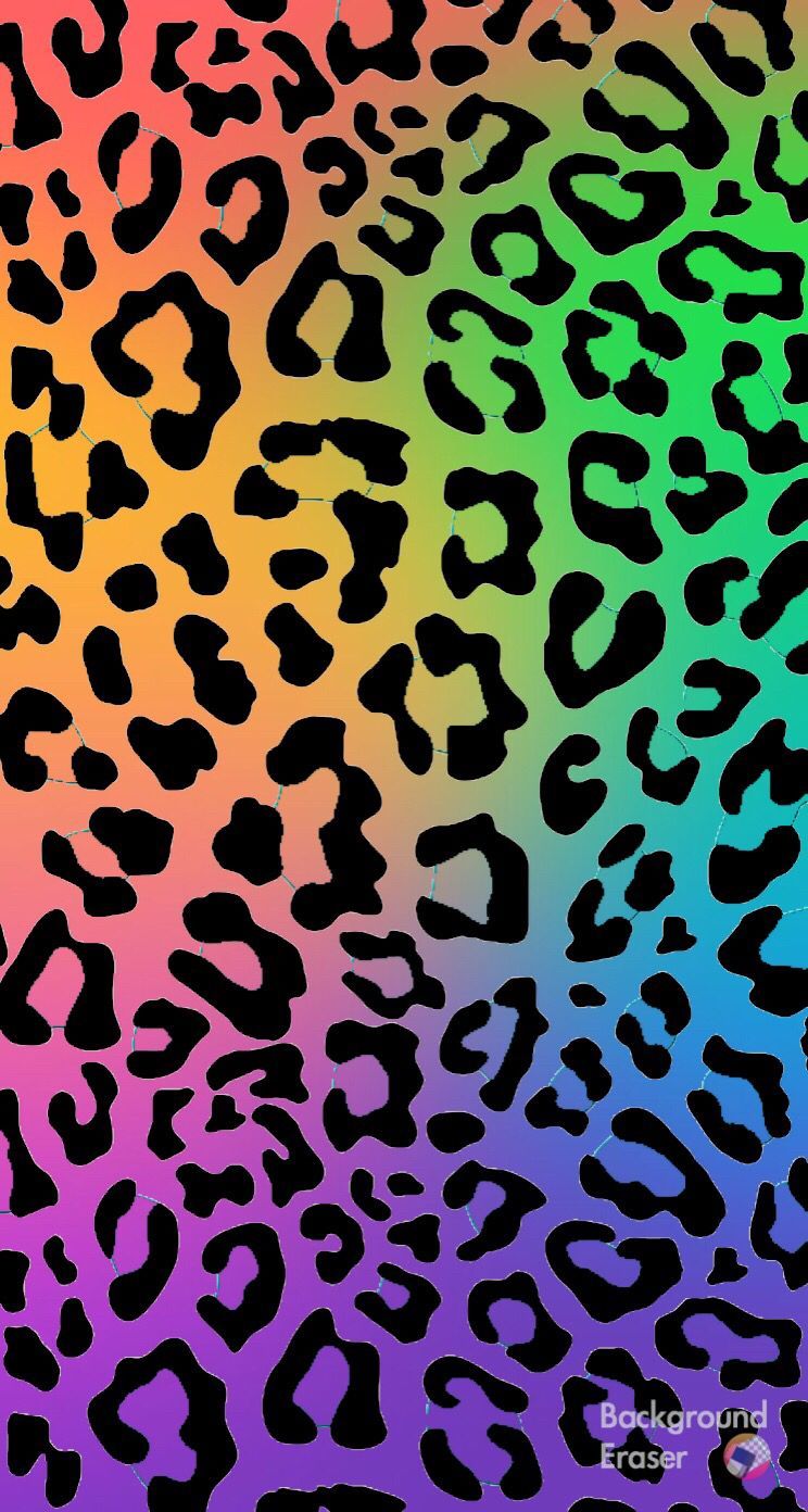 Rainbow Cheetah Print Wallpaper