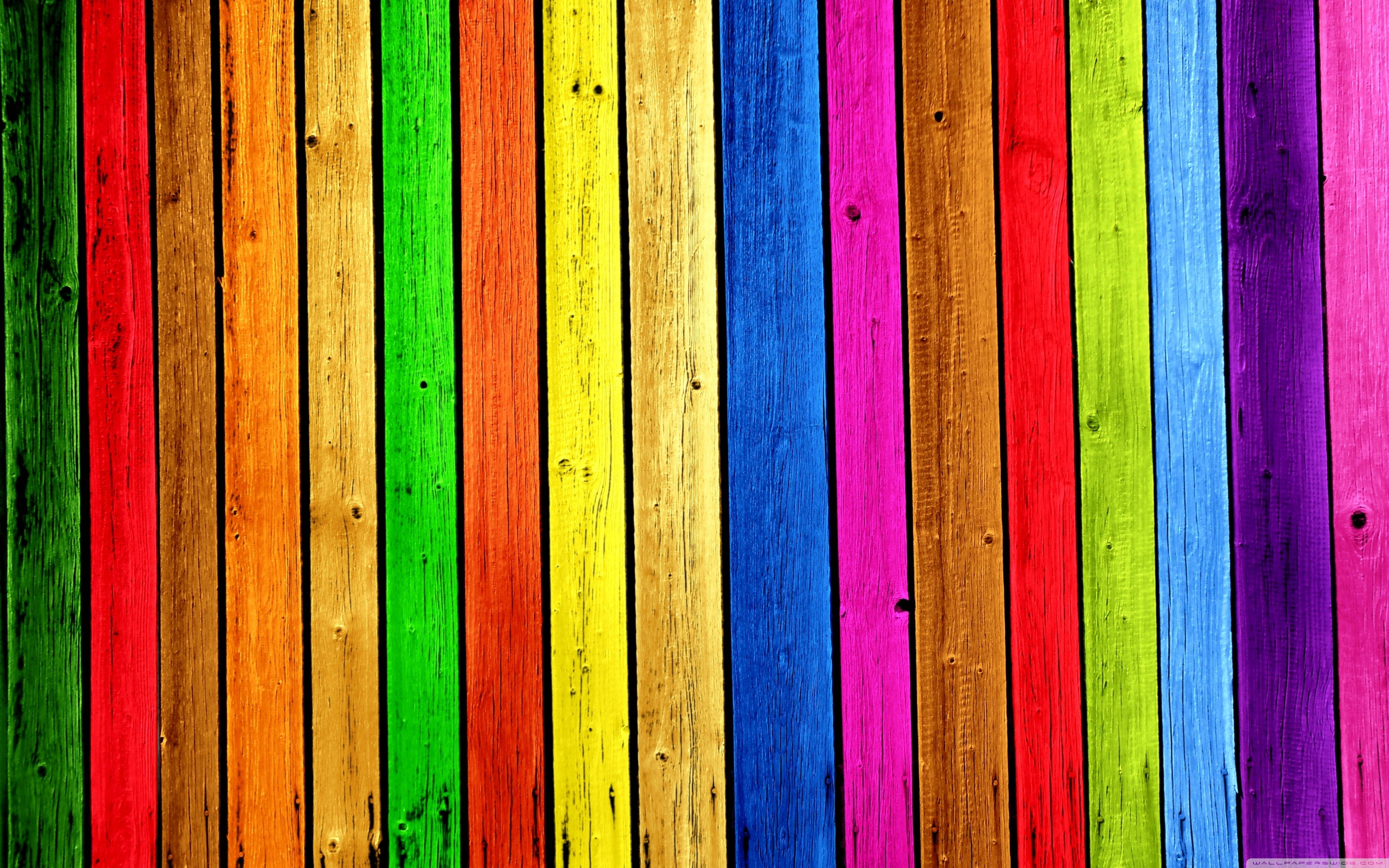 Download Rainbow Wood Background UltraHD Wallpaper
