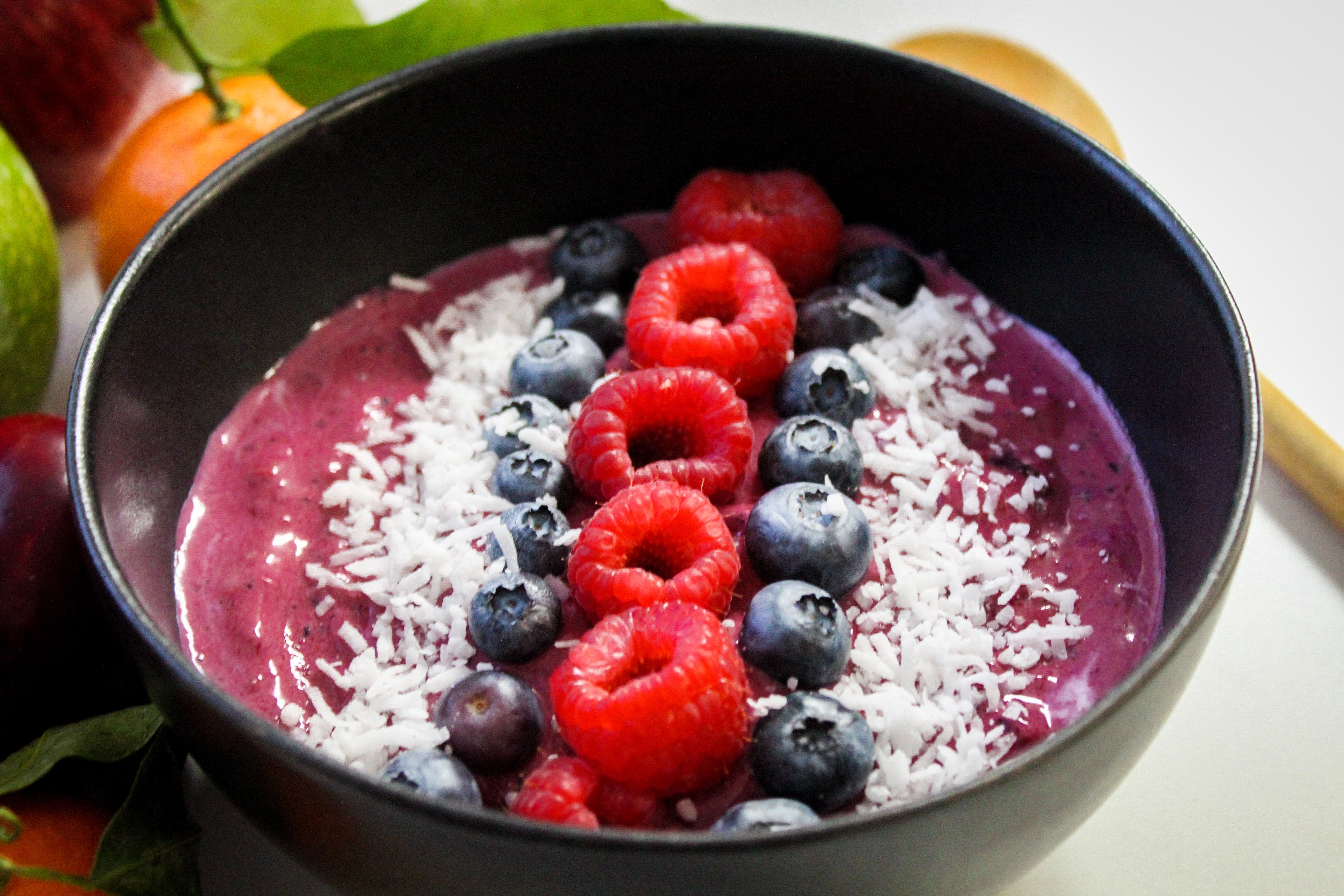 Free of Acai bowl, beautiful, berries