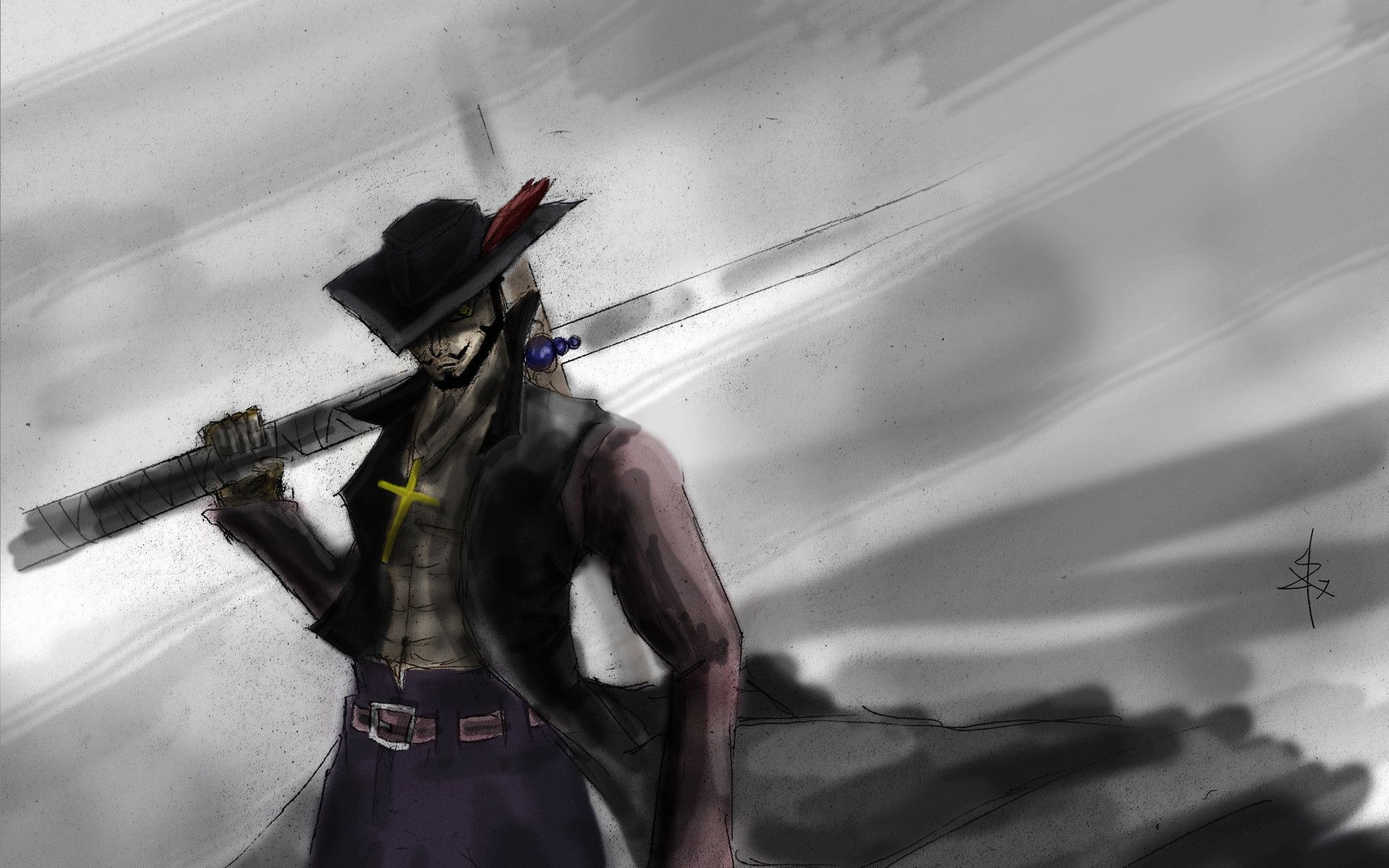 Dracule Mihawk Wallpaper Free Dracule Mihawk Background