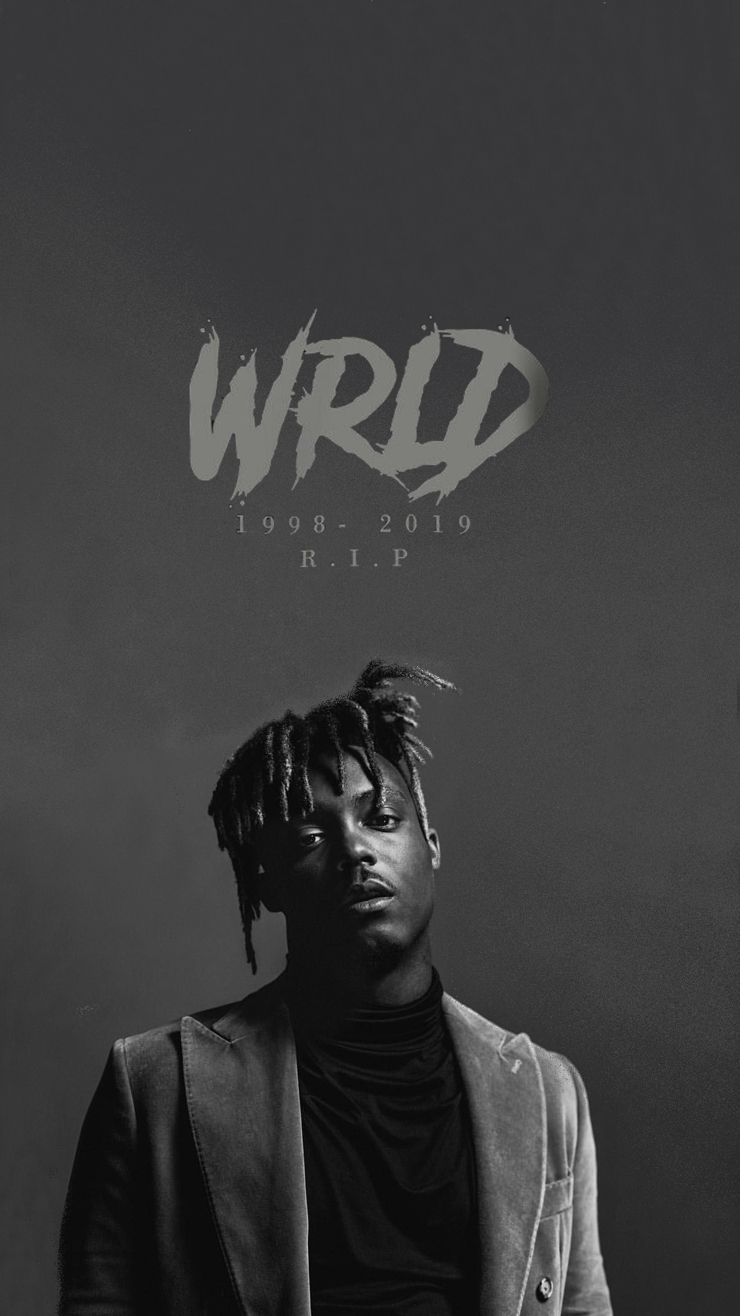 Juice Wrld Wallpaper. Rap wallpaper, Black and white aesthetic, Black and white picture wall