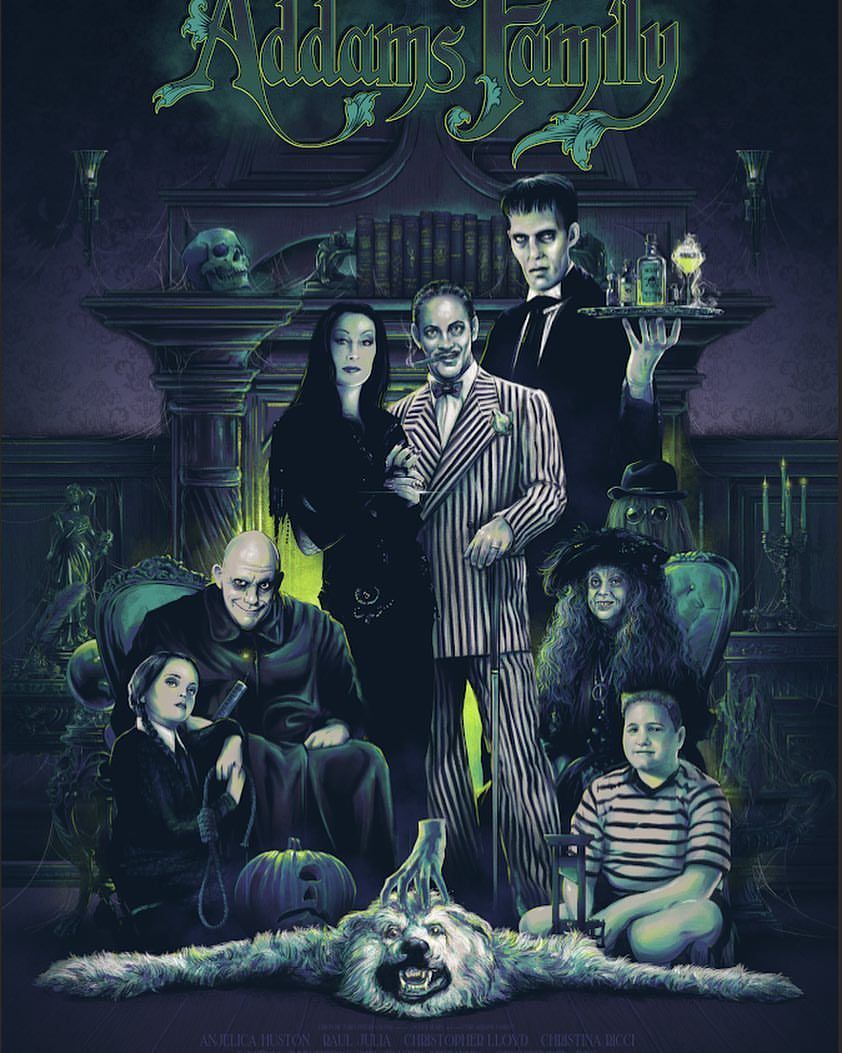 Addams Family! #vancekelly. Addams family poster, Addams family, Family poster