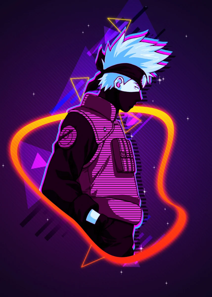 kakashi ' Poster Print by Dicky Oktavian. Displate. Wallpaper naruto shippuden, Kakashi, Anime wallpaper