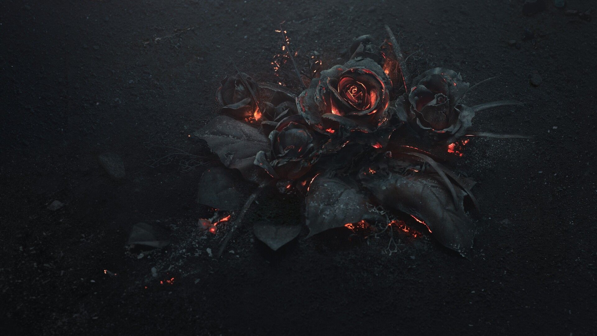 Burning Roses 5k Laptop Full HD 1080P HD 4k Wallpaper, Image, Background, Photo and Picture