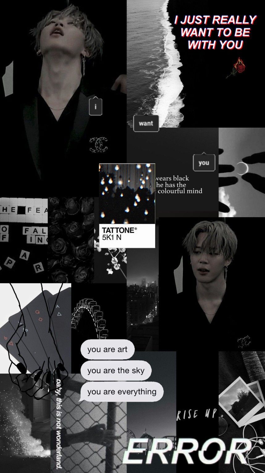 Bts Wallpaper Black Aesthetic / Pin On Aesthetics And Blah Blah Blah