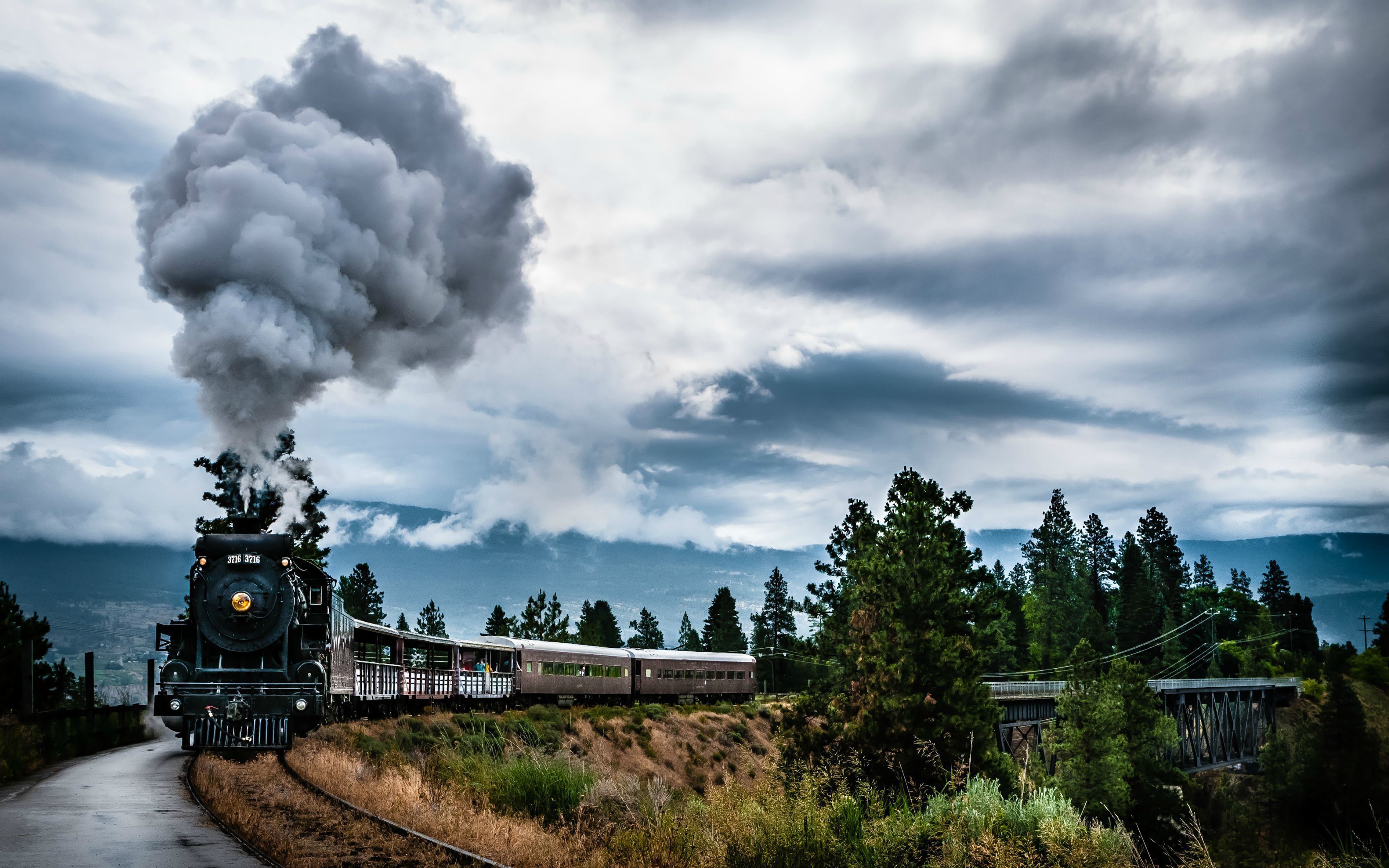 Ultra HD 4K wallpaper!. Train wallpaper, Scenery wallpaper, Train