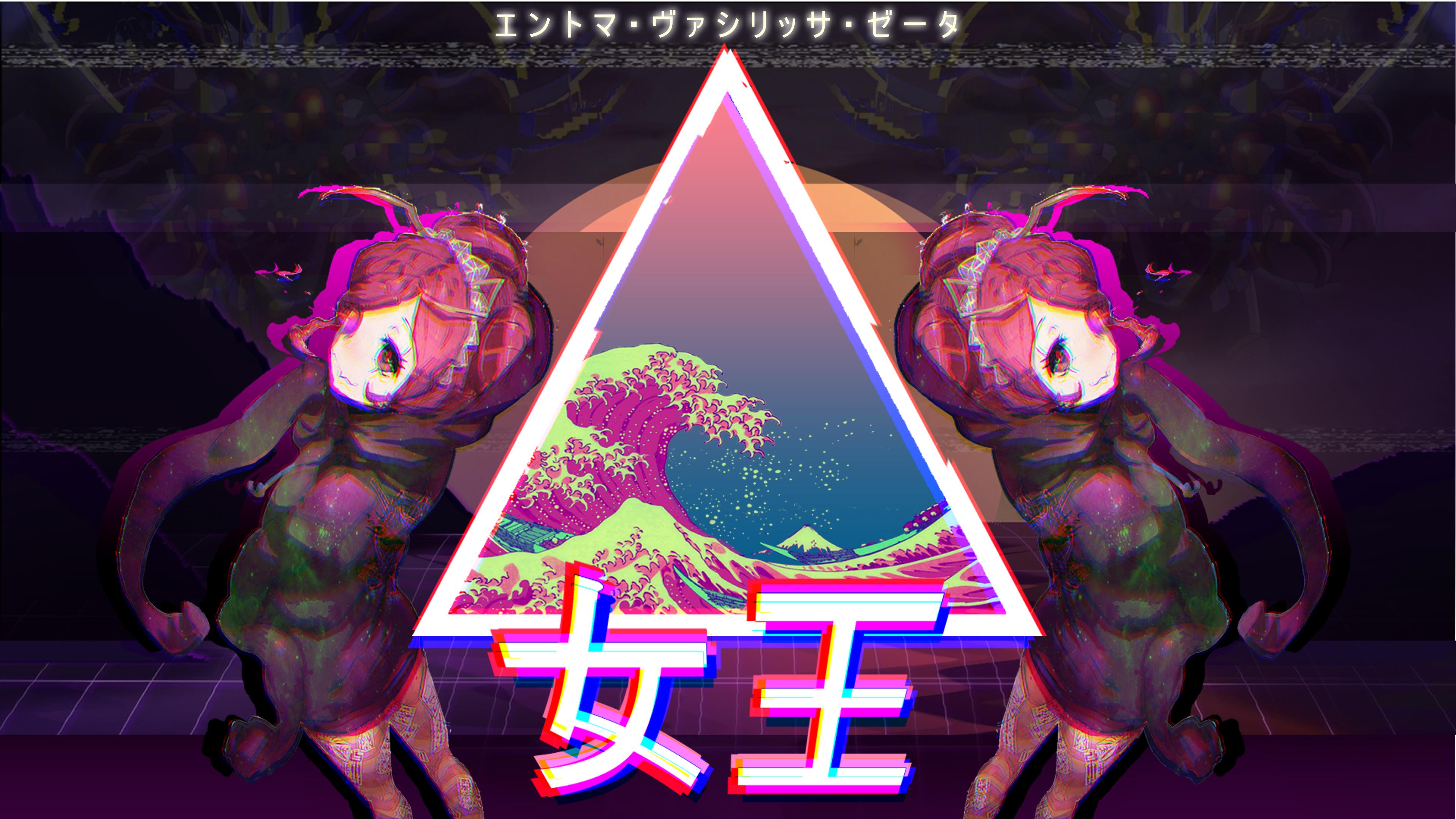 Anime Vaporwave Wallpaper Desktop