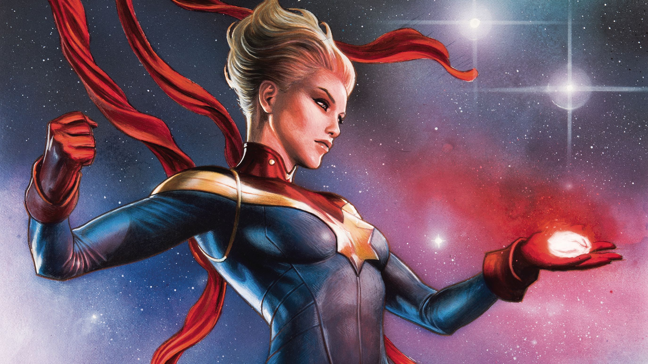 Captain Marvel Comic Book Art, HD Superheroes, 4k Wallpaper, Image, Background, Photo and Picture
