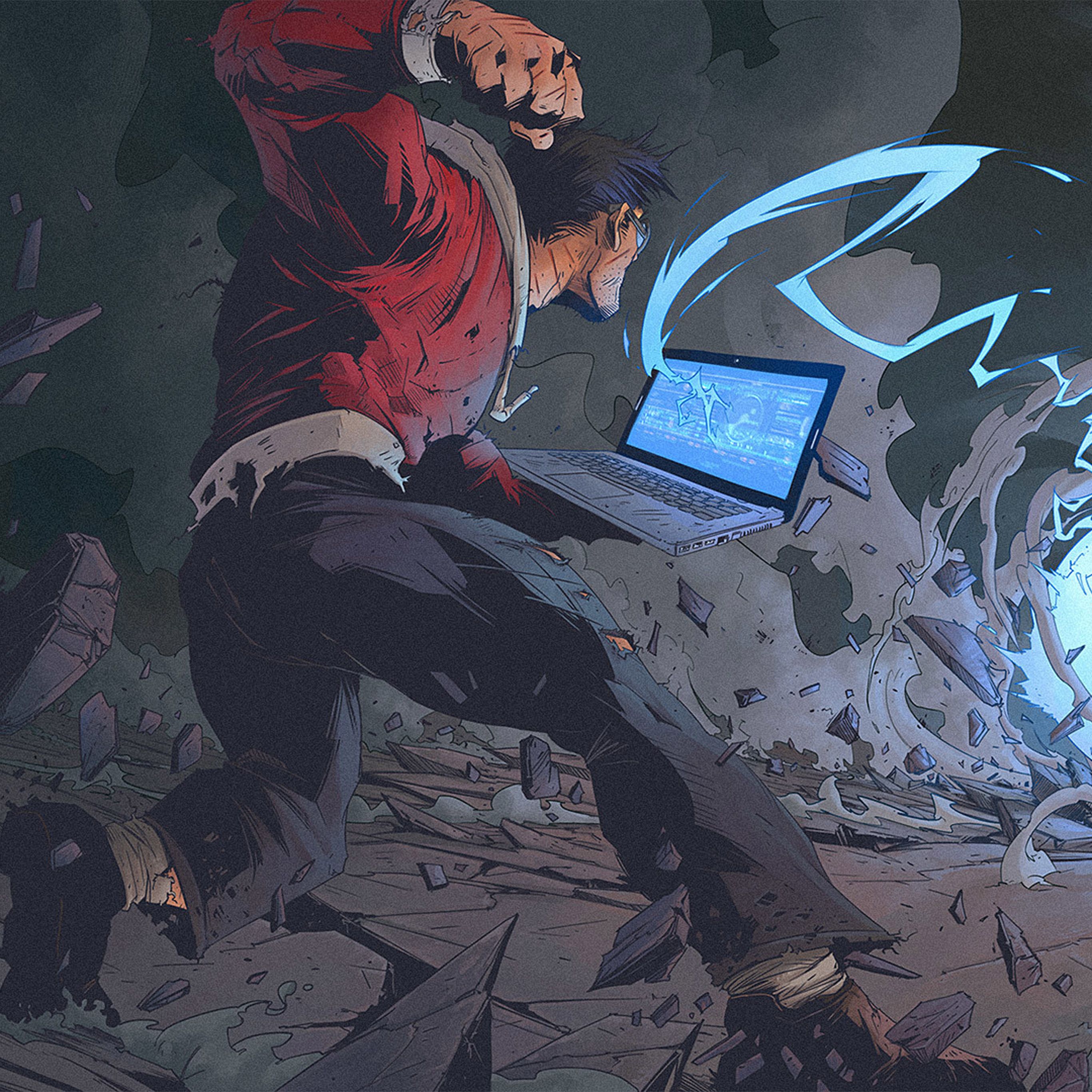 Tonton Revolver Anime Painting Game Art Illustration Wallpaper