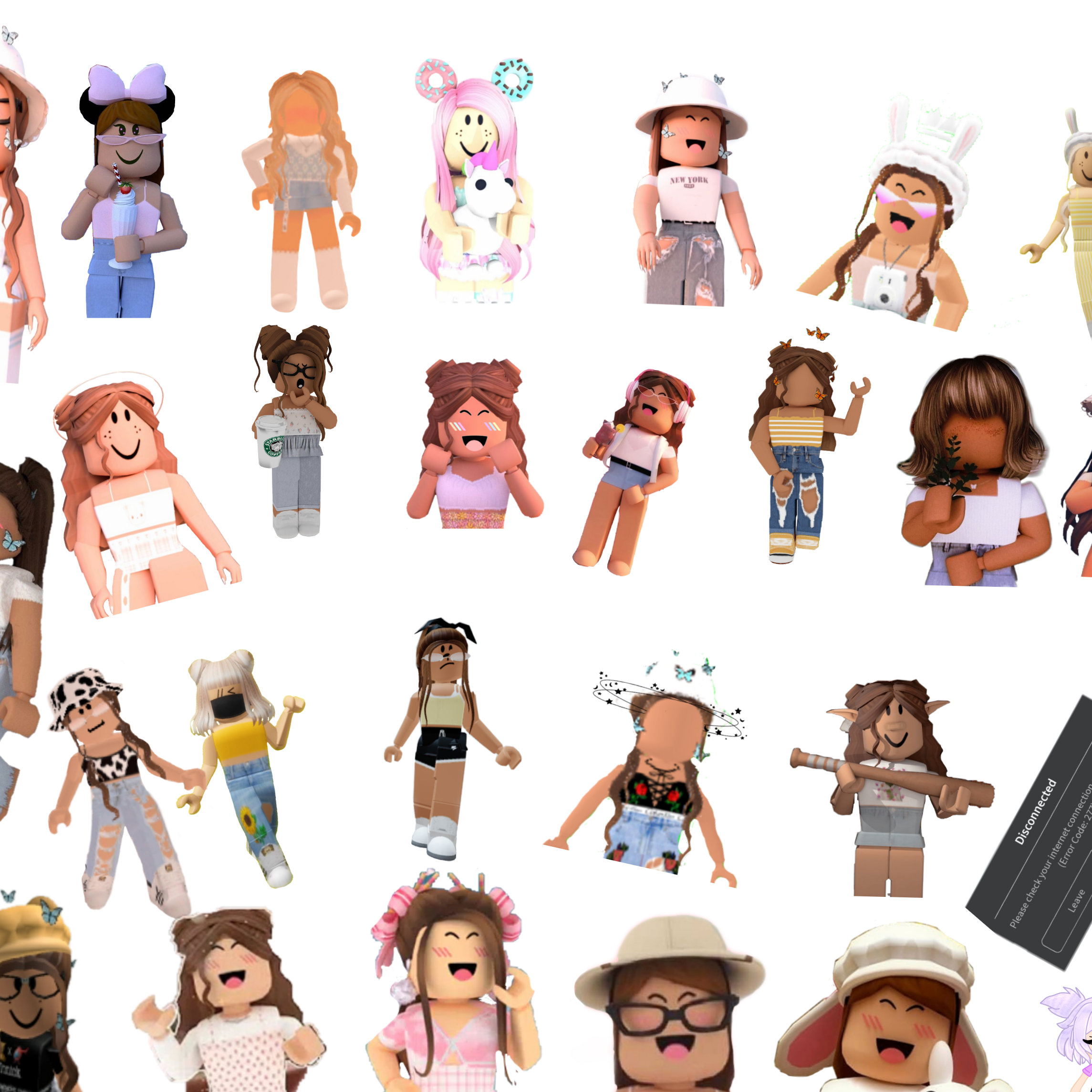 Roblox Girl Sticker, Roblox Girl in 2023