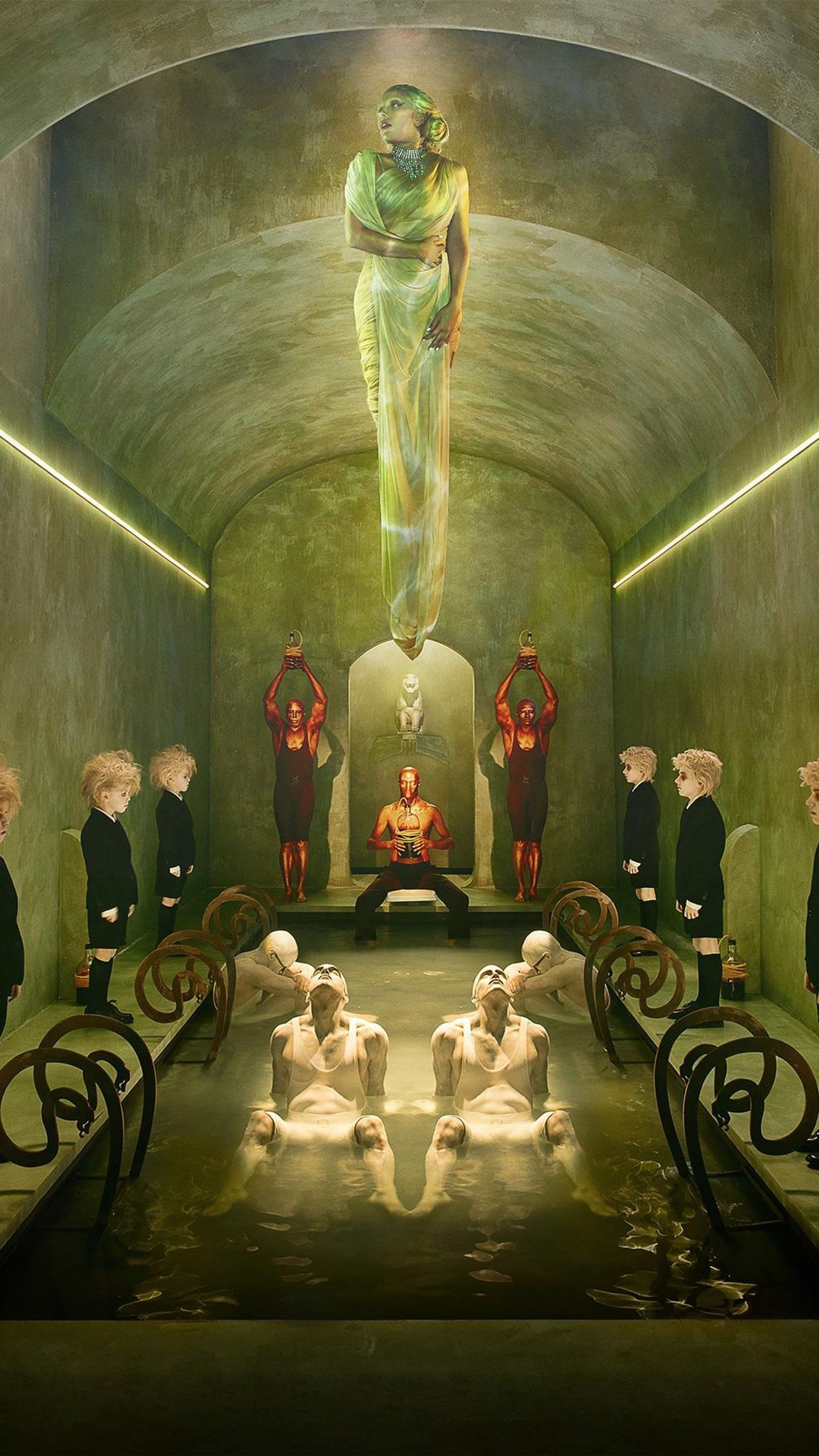 American Horror Story Phone Wallpaper. Moviemania. American horror story art, American horror story hotel, American horror story seasons