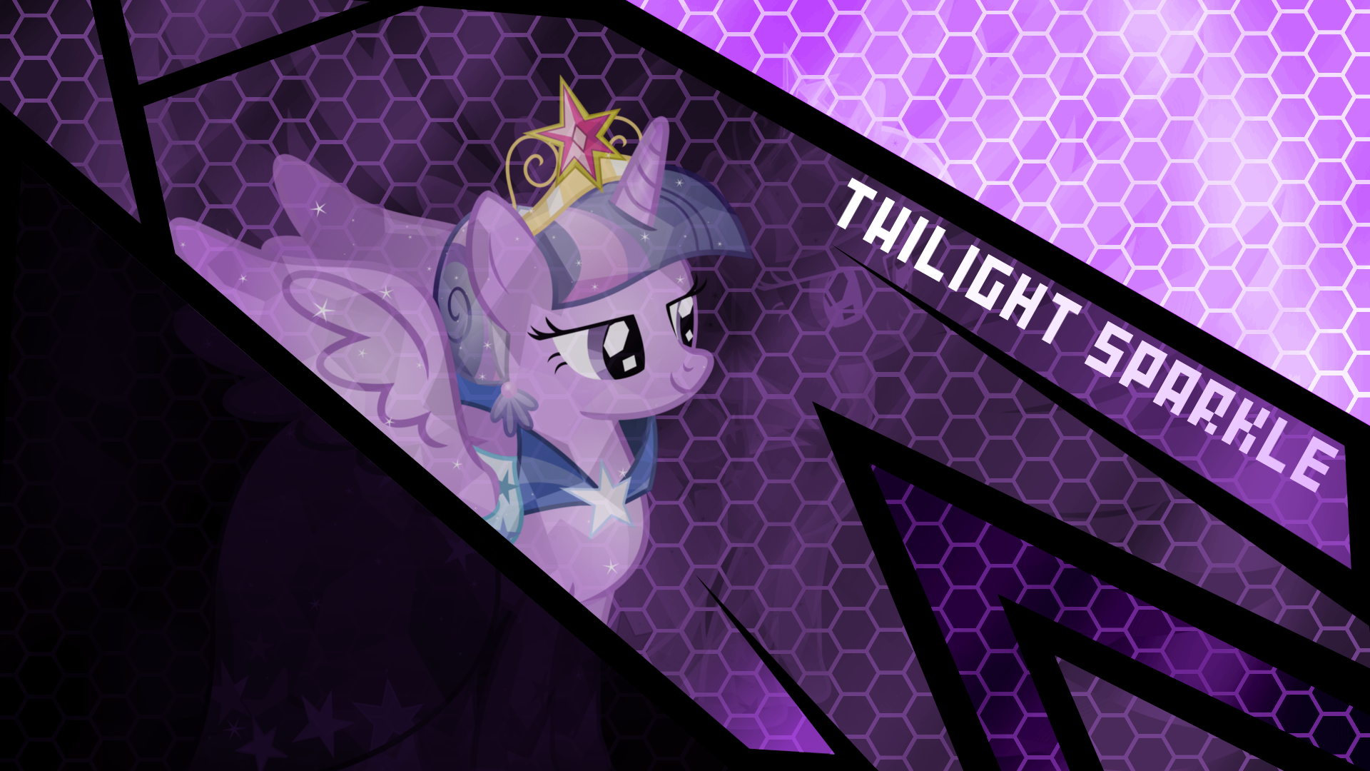 My Little Pony Twilight Sparkle Vector Wallpaper:1920x1080