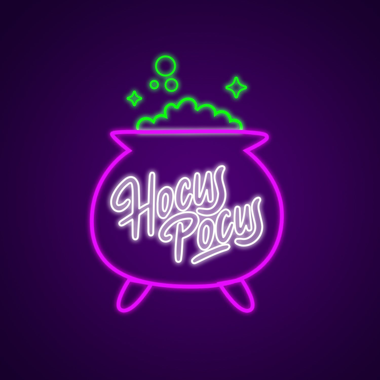 Hocus Pocus Neon Light It!. Halloween wallpaper, Fall planner stickers, Halloween wallpaper iphone