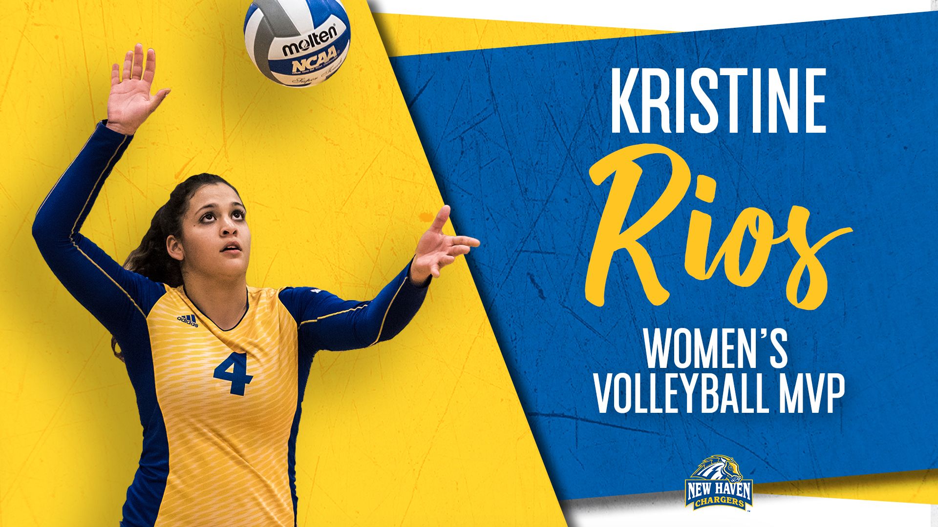 2017 18 Women's Volleyball Team MVP: Kristine Rios Of New Haven Athletics