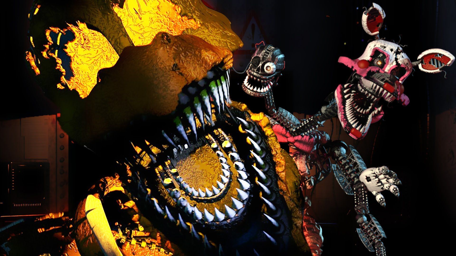 HAPPY HALLOWEEN. Five Nights at Freddy's Halloween Update 1. Halloween update, Fnaf wallpaper, Five nights at freddy's