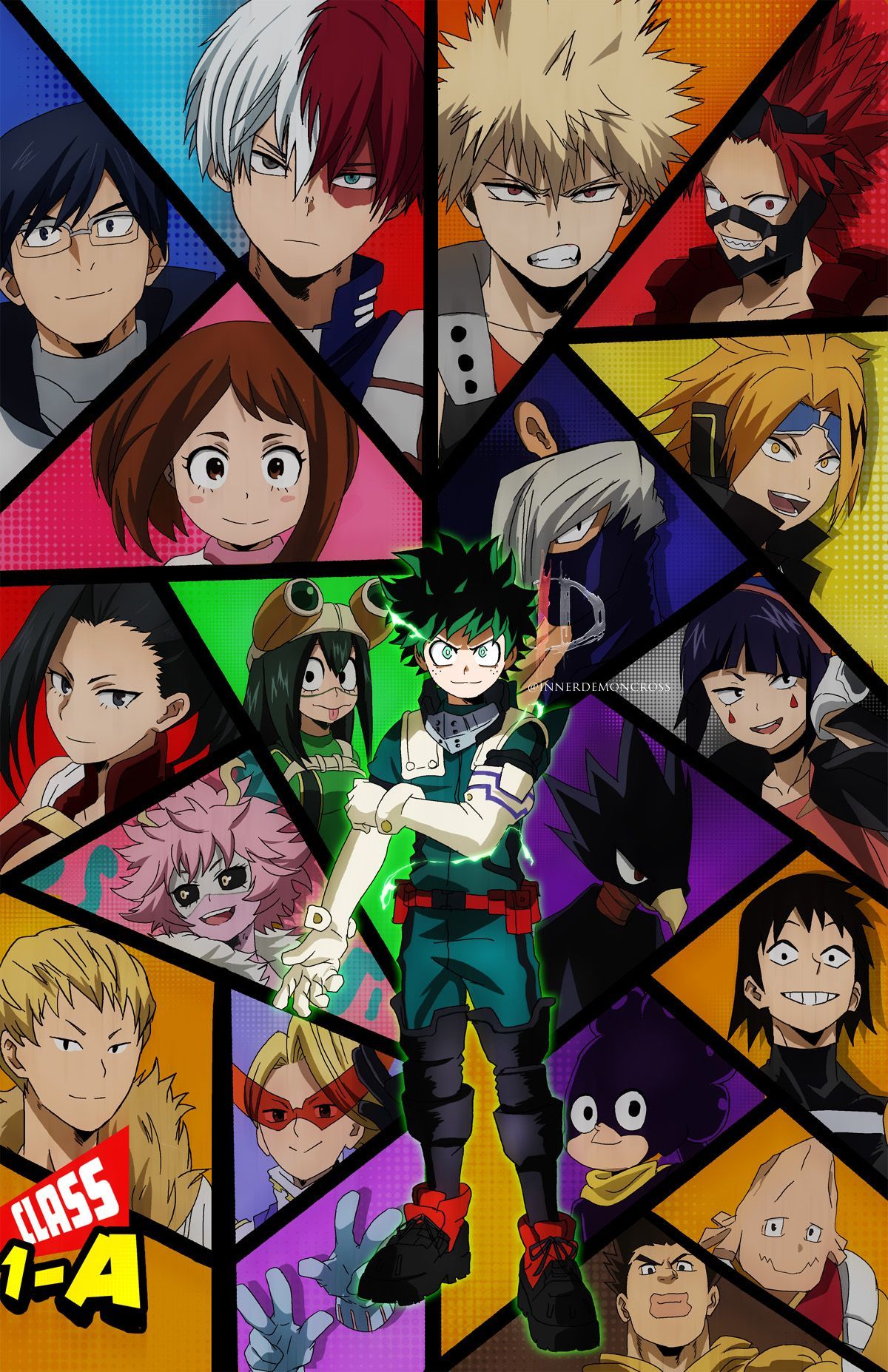 Class 1A from Inner Demon Art. Anime, Anime guys, Hero wallpaper
