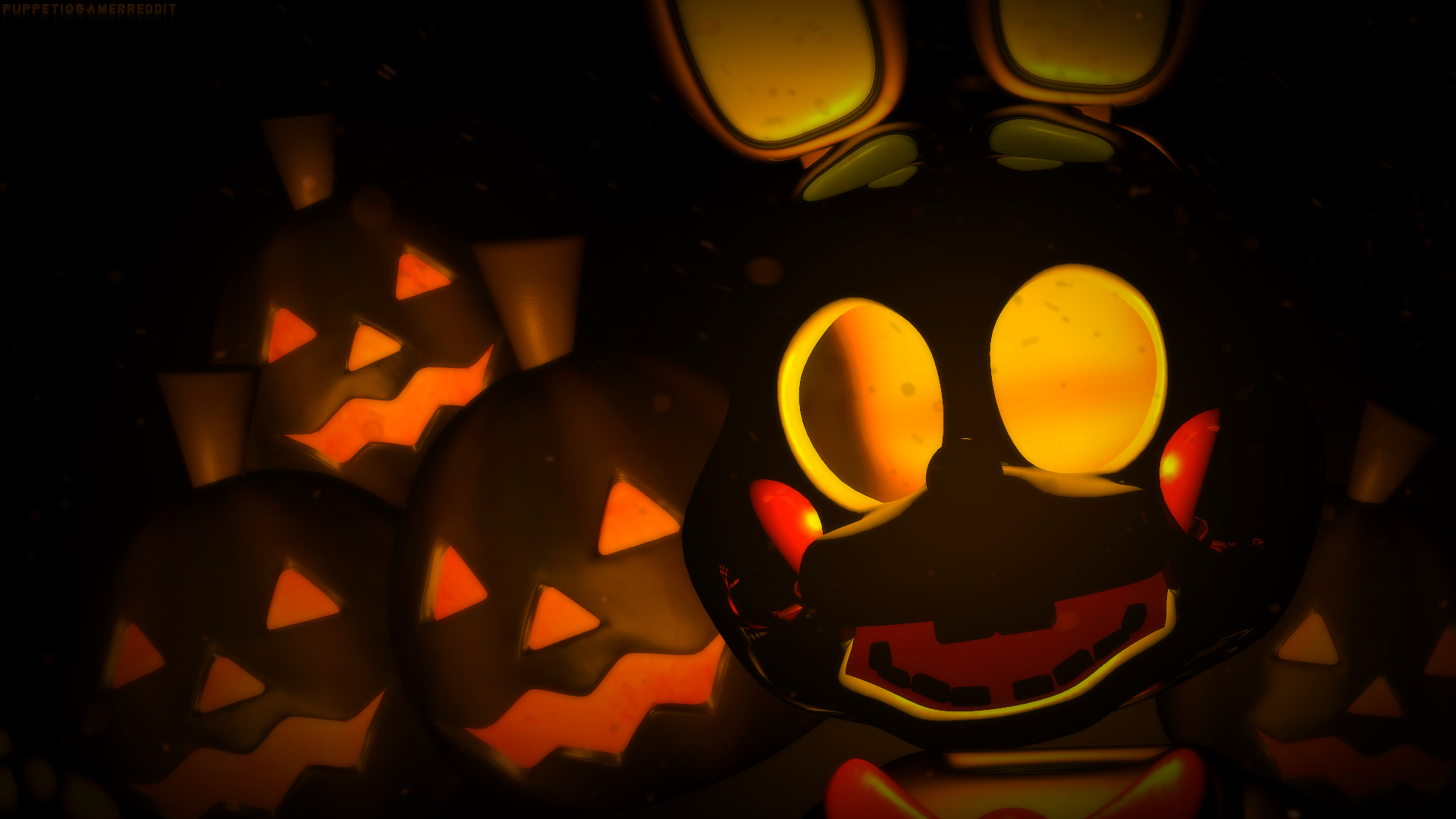 FNaF 2 Bonnie Halloween Poster