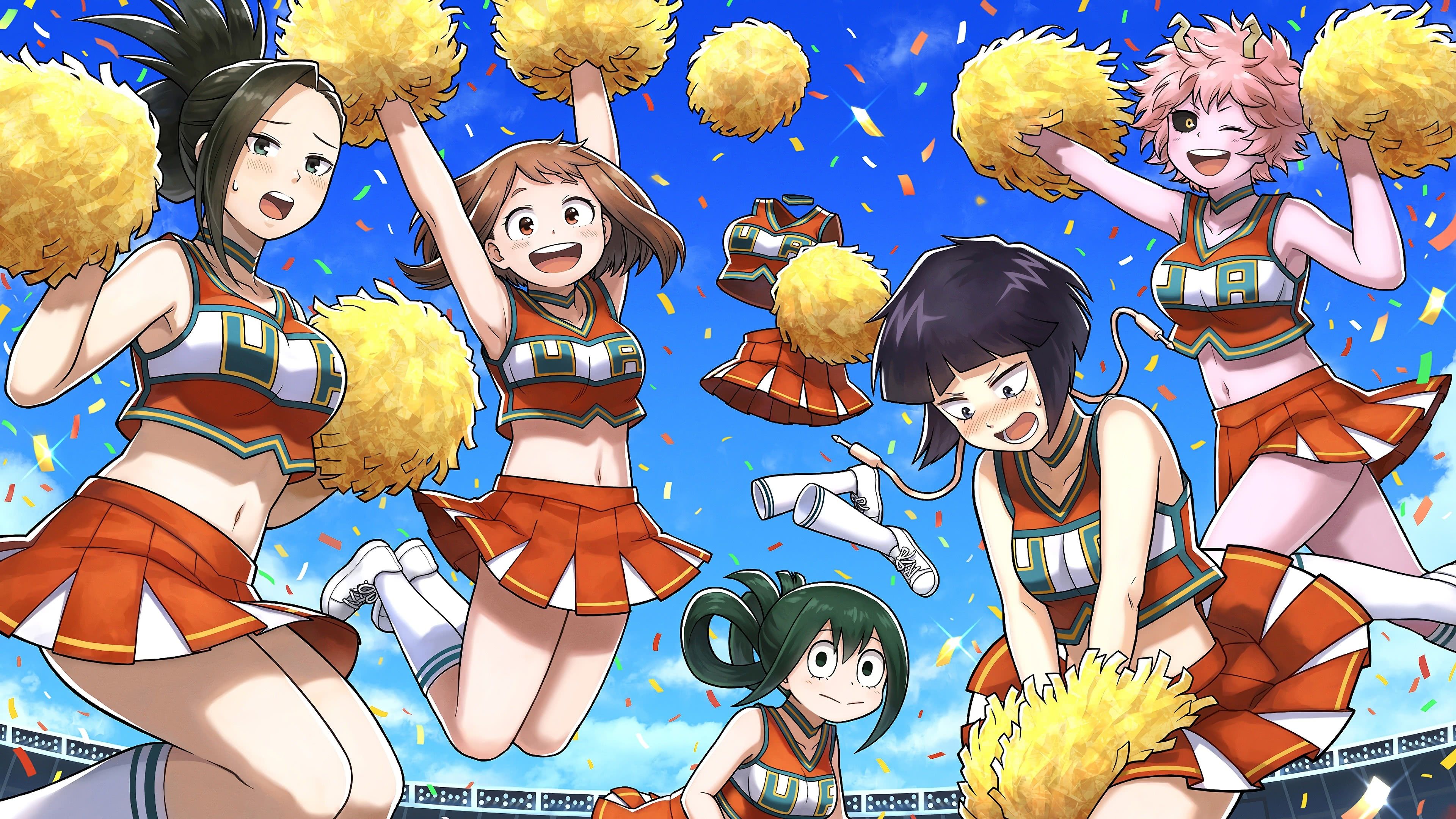 My Hero Academia Cheerleaders UHD 4K Wallpaper