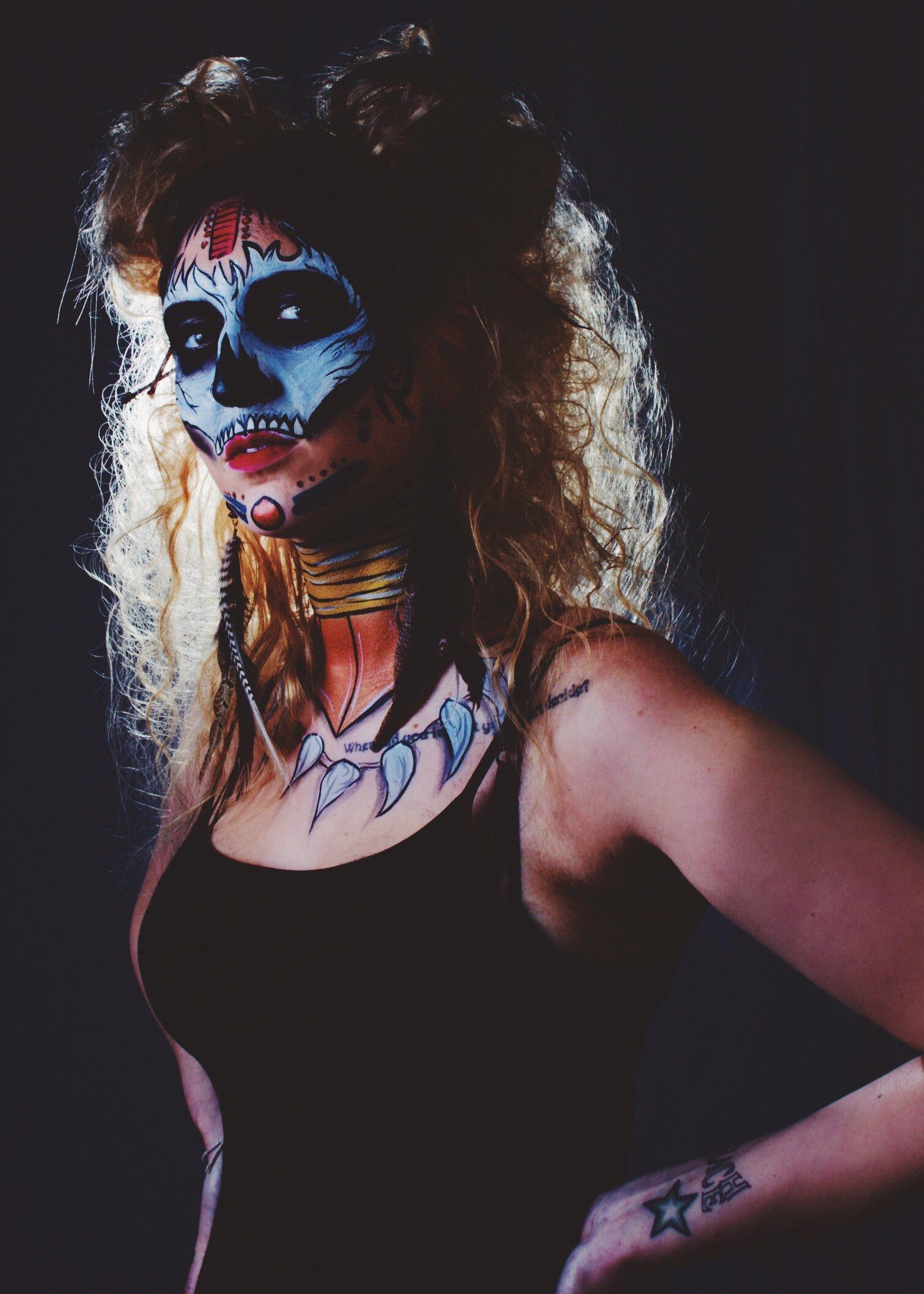 Wallpaper / halloween scary haunting dark creepy makeup HD 4k wallpaper