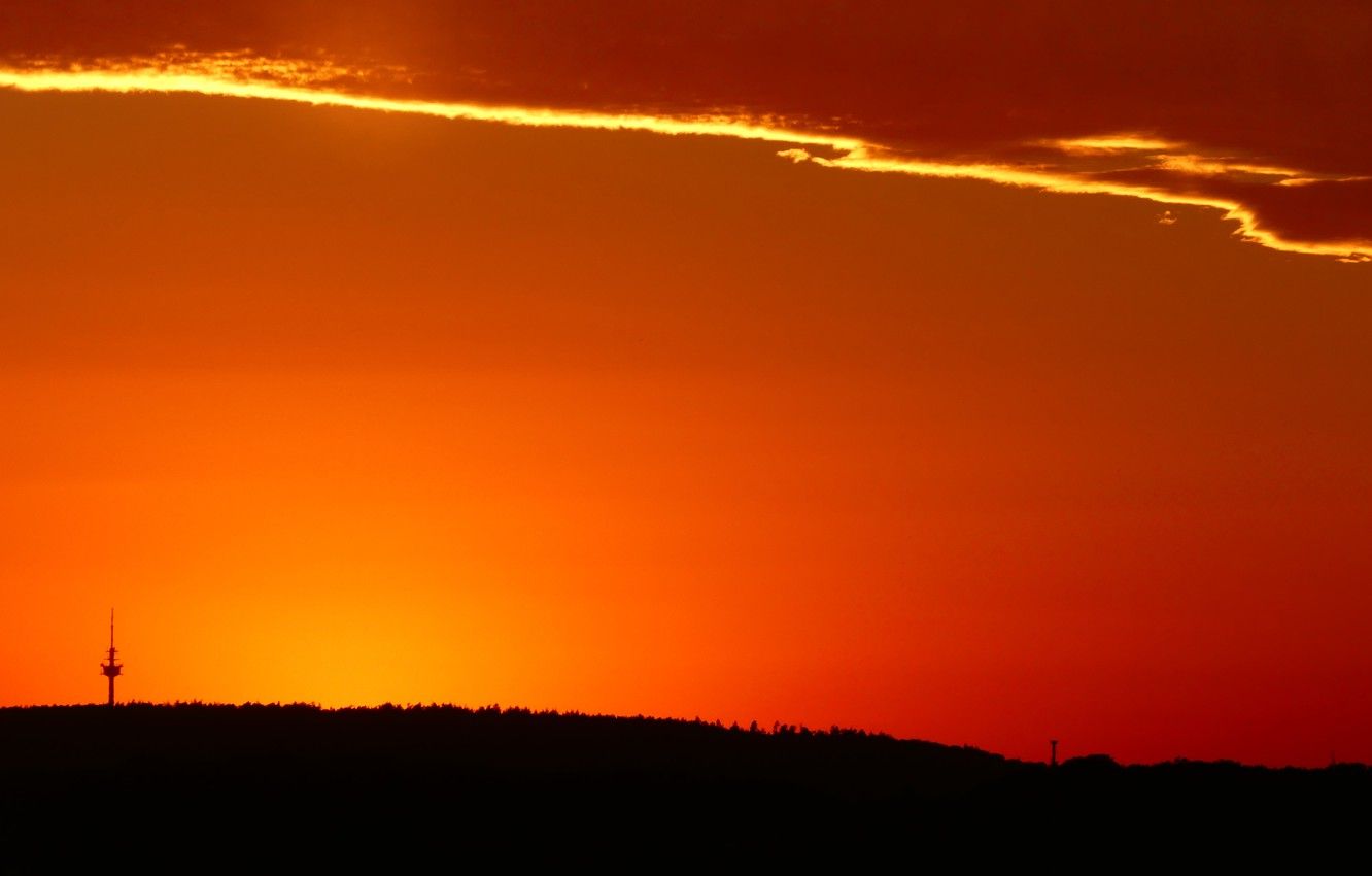 Wallpaper sunset, evening, sun, sundown image for desktop, section пейзажи