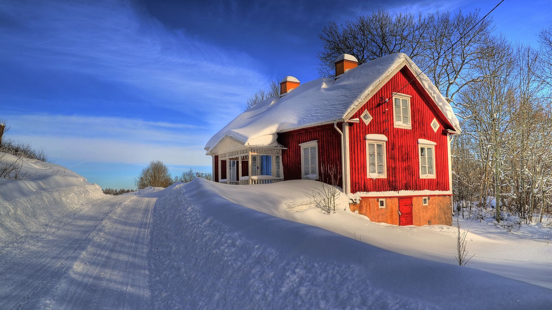 Nature: House Between Snow, picture nr. 60655