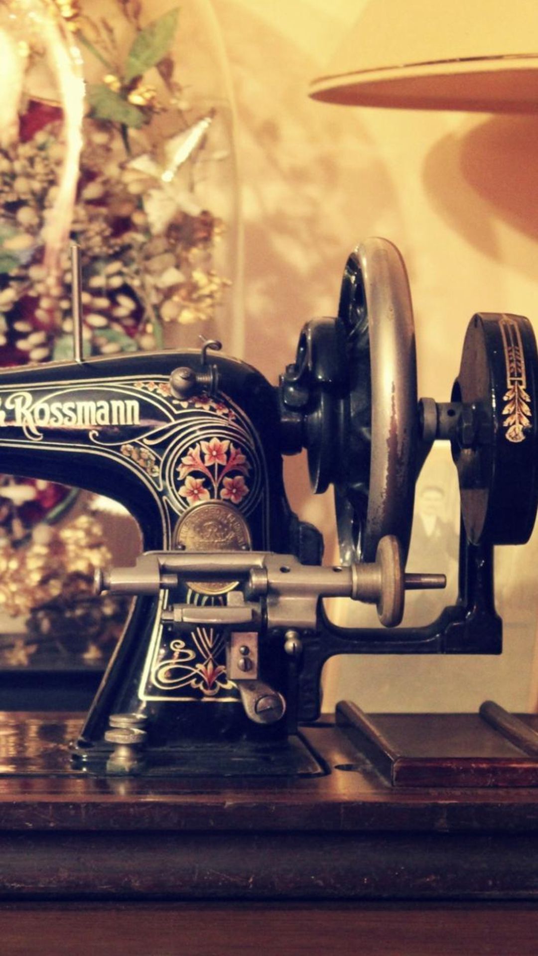 Retro Sewing Machine Table #iPhone #plus #wallpaper. iPhone wallpaper vintage, iPhone wallpaper hipster, Android wallpaper