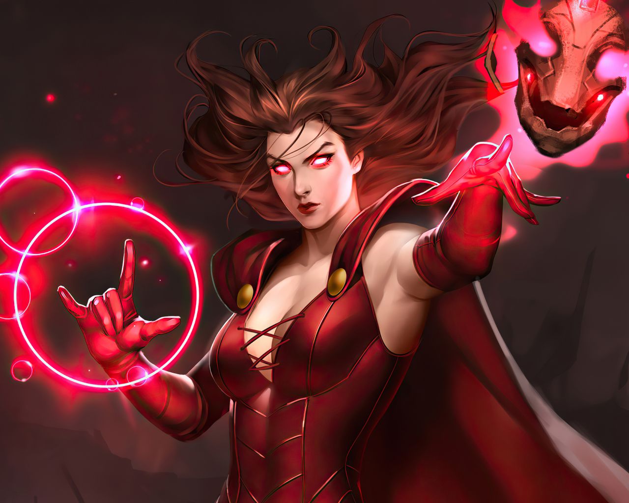 Wanda Maximoff Artwork 1280x1024 Resolution Wallpaper, HD Artist 4K Wallpaper, Image, Photo and Background