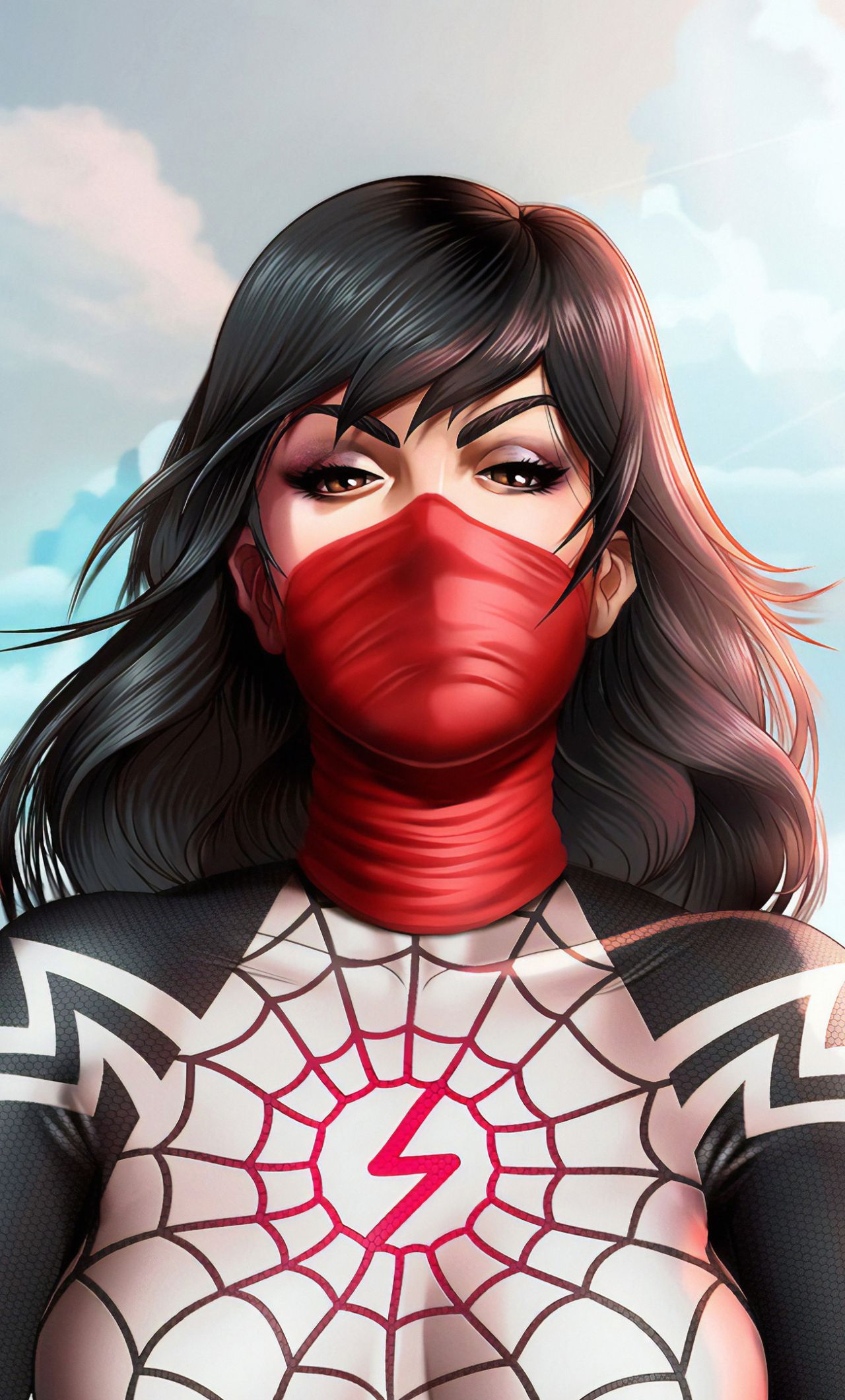 Download 1280x2120 Wallpaper Gwen Stacy, Silk, Spider Girl, Art, Iphone 6 Plus, 1280x2120 HD Image, Background, 22975