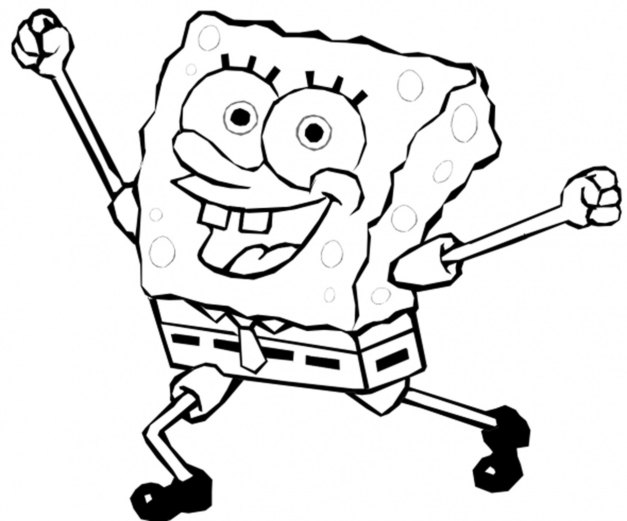 Coloring Page Wallpaper On Wallpaperplay Free Spongebob House Pages For Kids To