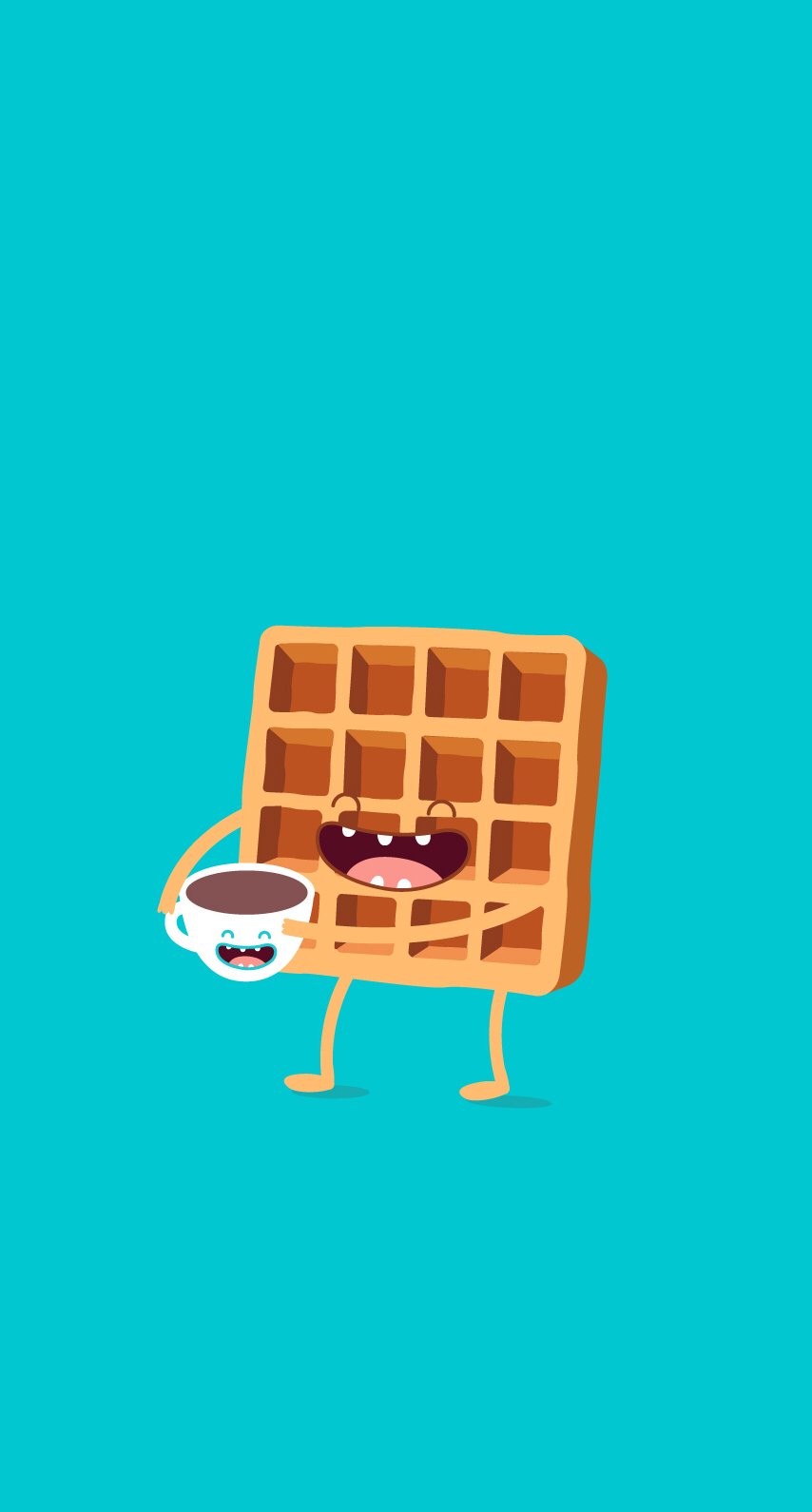 Cartoon Waffles Wallpaper
