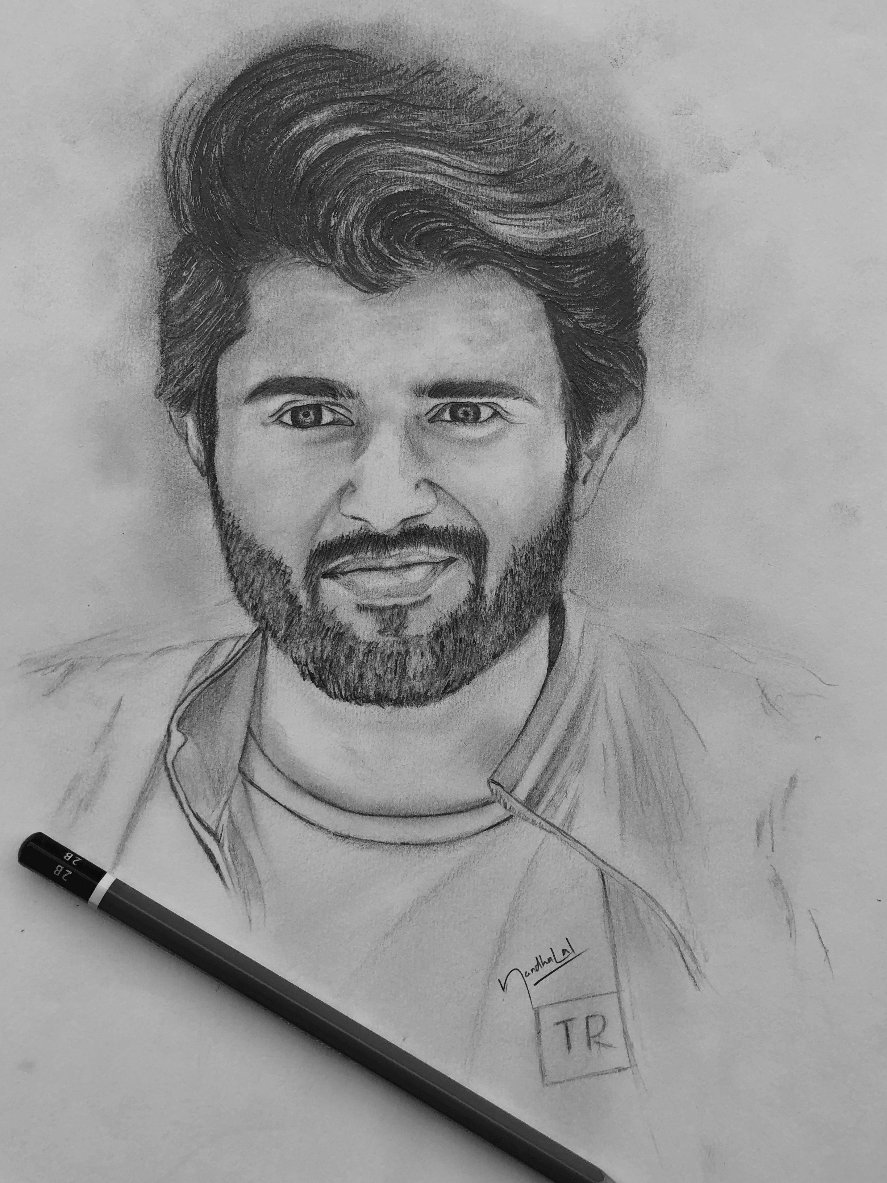 Vijay Devarakonda #pencildrawing #art #telugu #actor #southindian #hero VD fans #Vijaydevar. Abstract pencil drawings, Celebrity drawings, Pencil sketch portrait