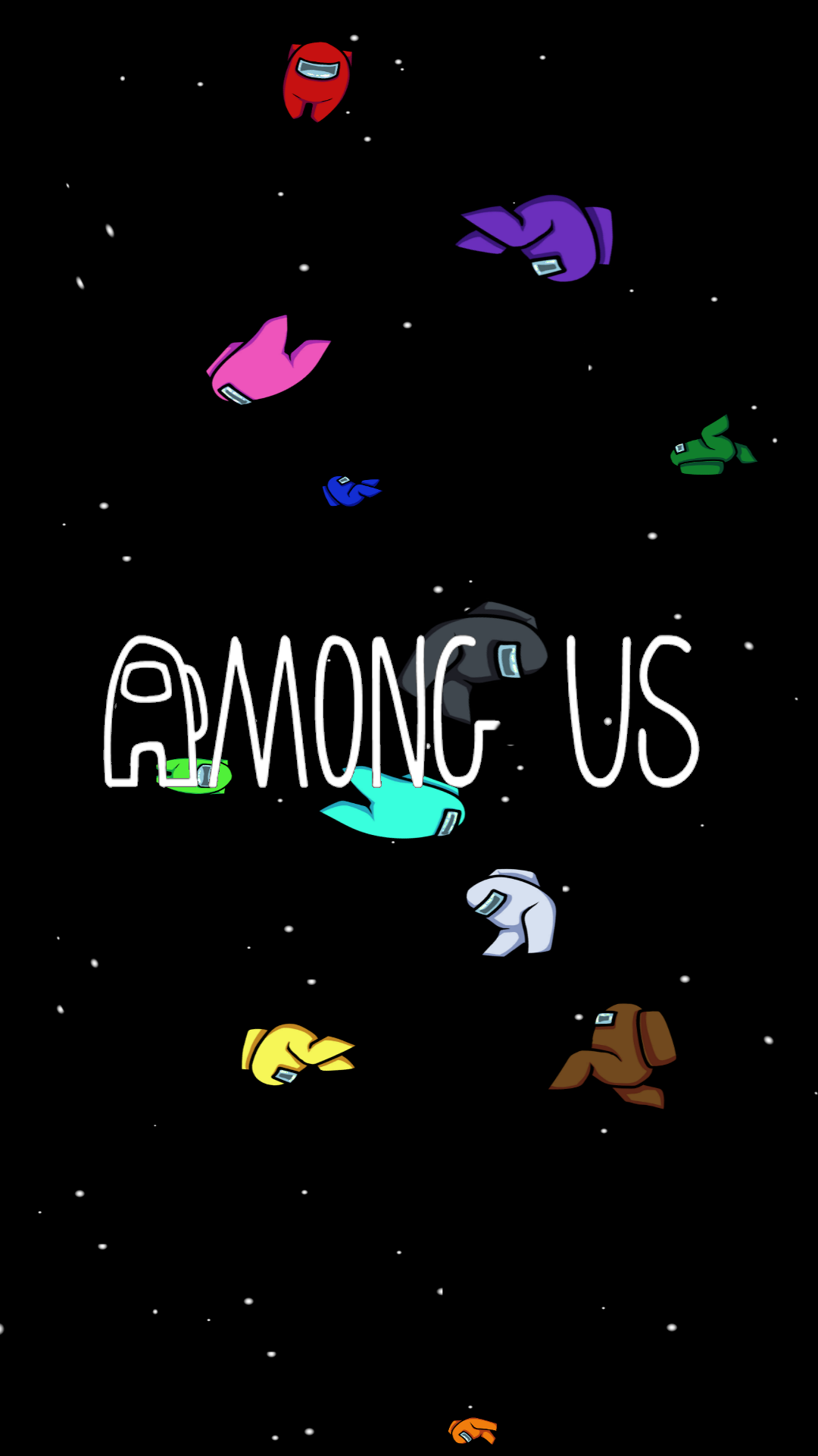 Made a phone wallpaper for Among Us! First time doing anything like this