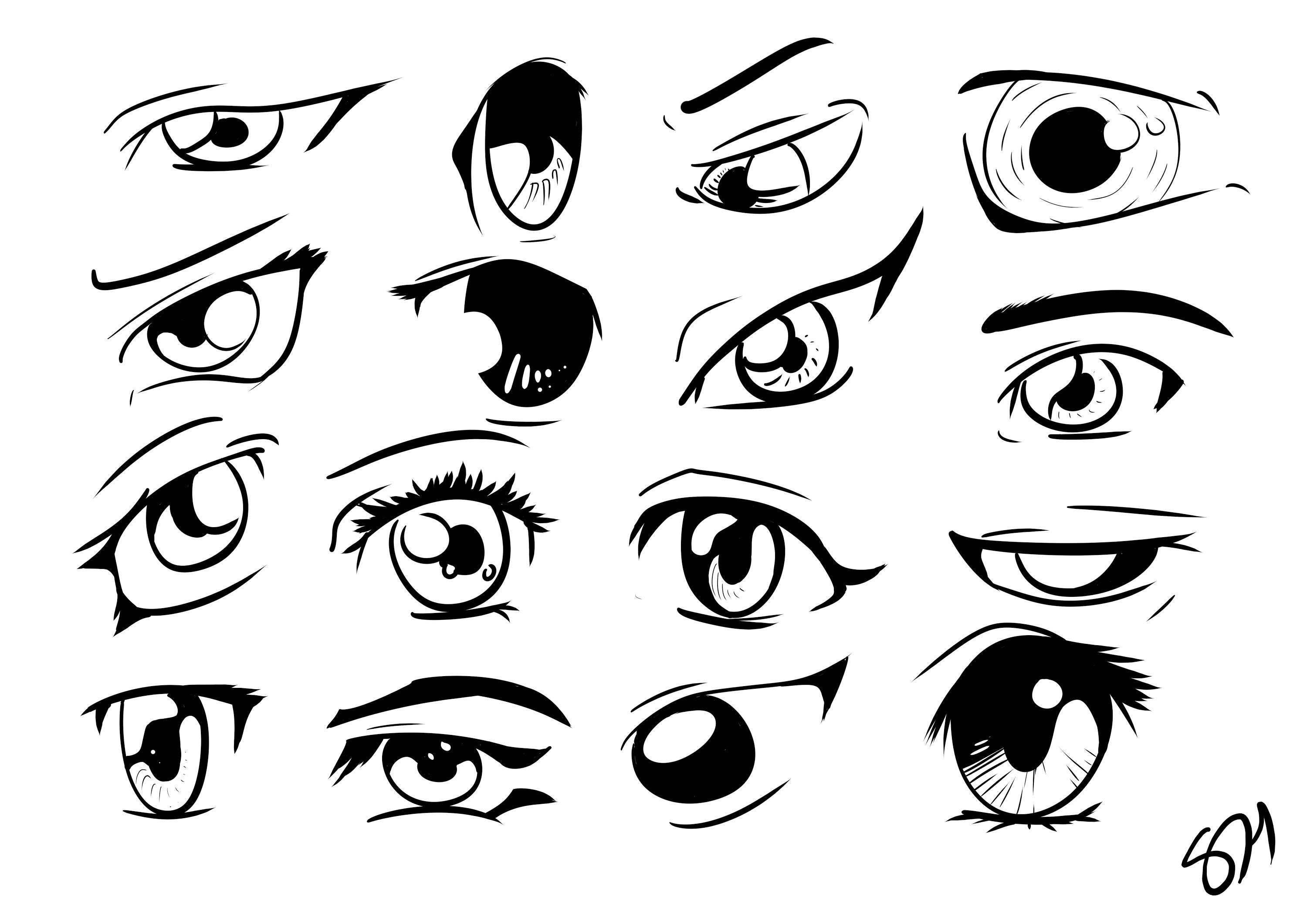 Anime Facial Expressions Drawing Reference. Materi Pelajaran 5