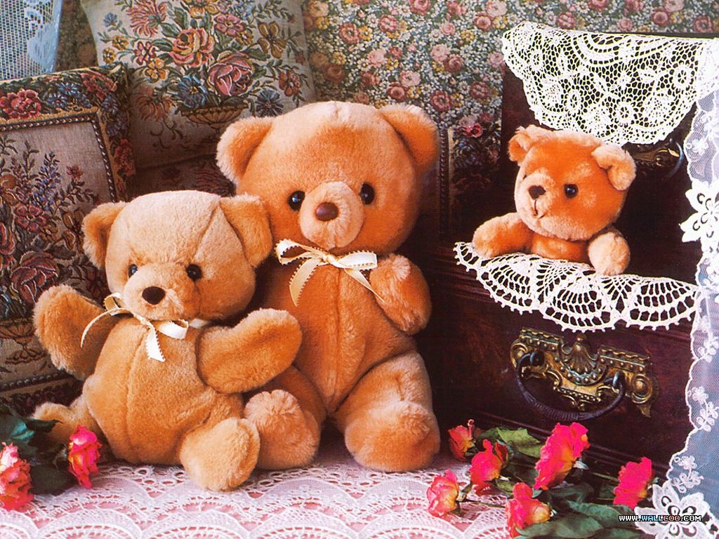 Teddy bears Animals Wallpaper