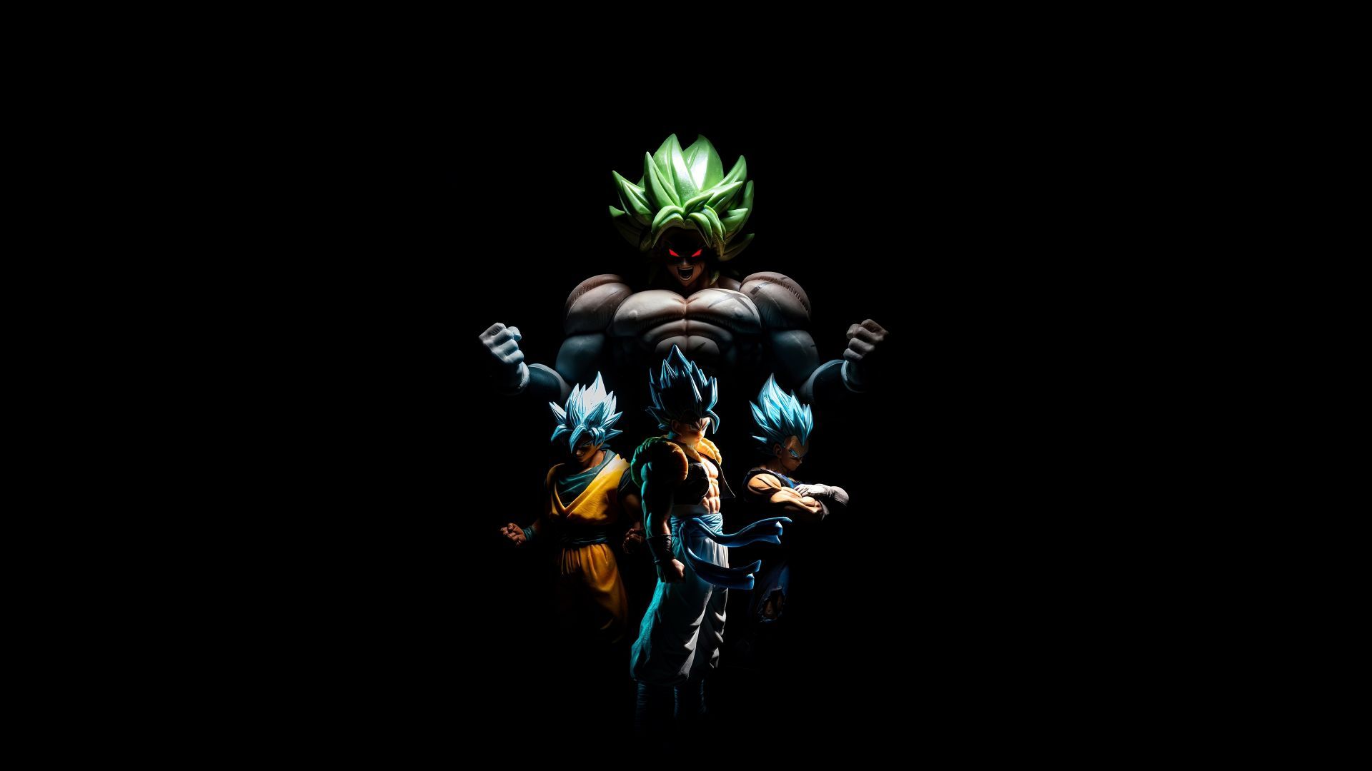 Goku and broly, vegeta, gogeta, dark wallpaper, hd image, picture, backgrou...
