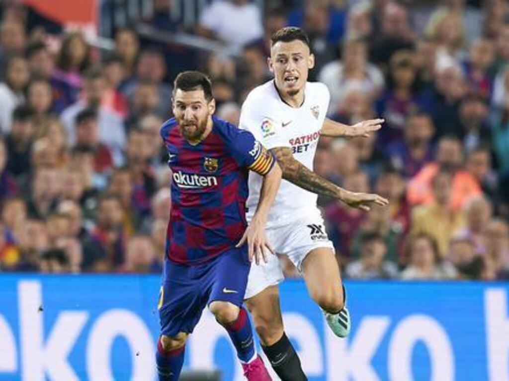Barcelona enfrenta al difícil Sevilla de Lucas Ocampos El Sol. Mendoza, Argentina