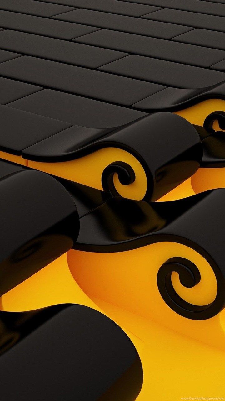 Yellow And Black Wallpaper Designs Wallpaper Zone Desktop Background