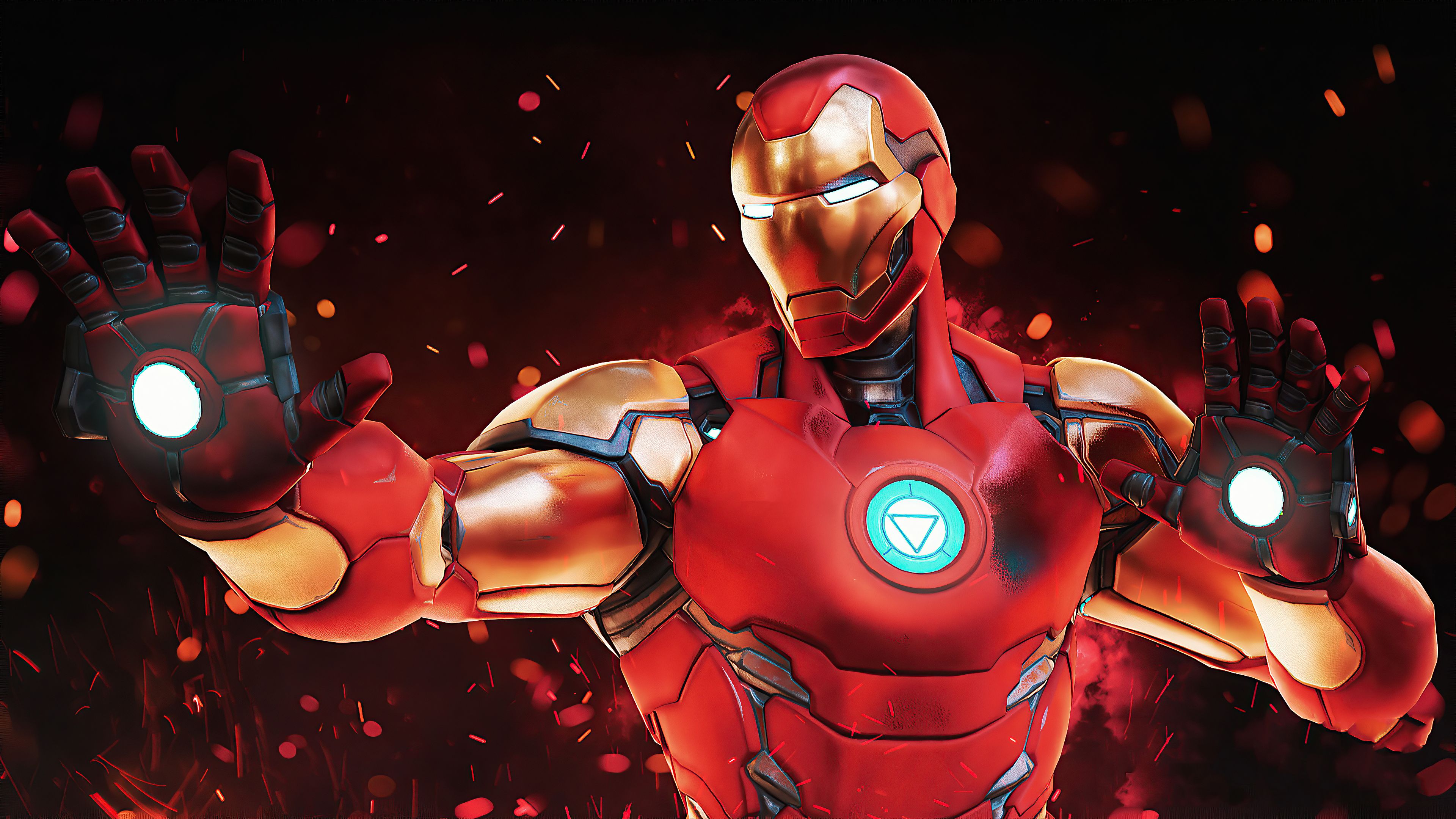Iron Man 4K Wallpaper, Fortnite, Marvel Comics, Graphics CGI