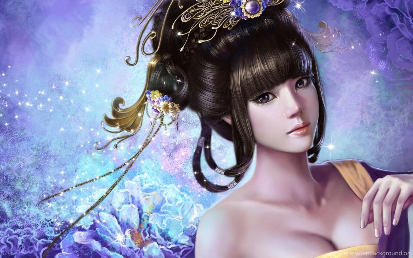 Beautiful Cartoon Girl Wallpaper Free Desktop Wallpaper Desktop Background