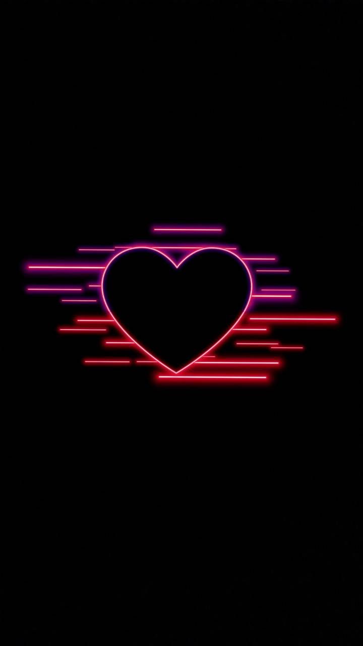 Neon Heart wallpaper