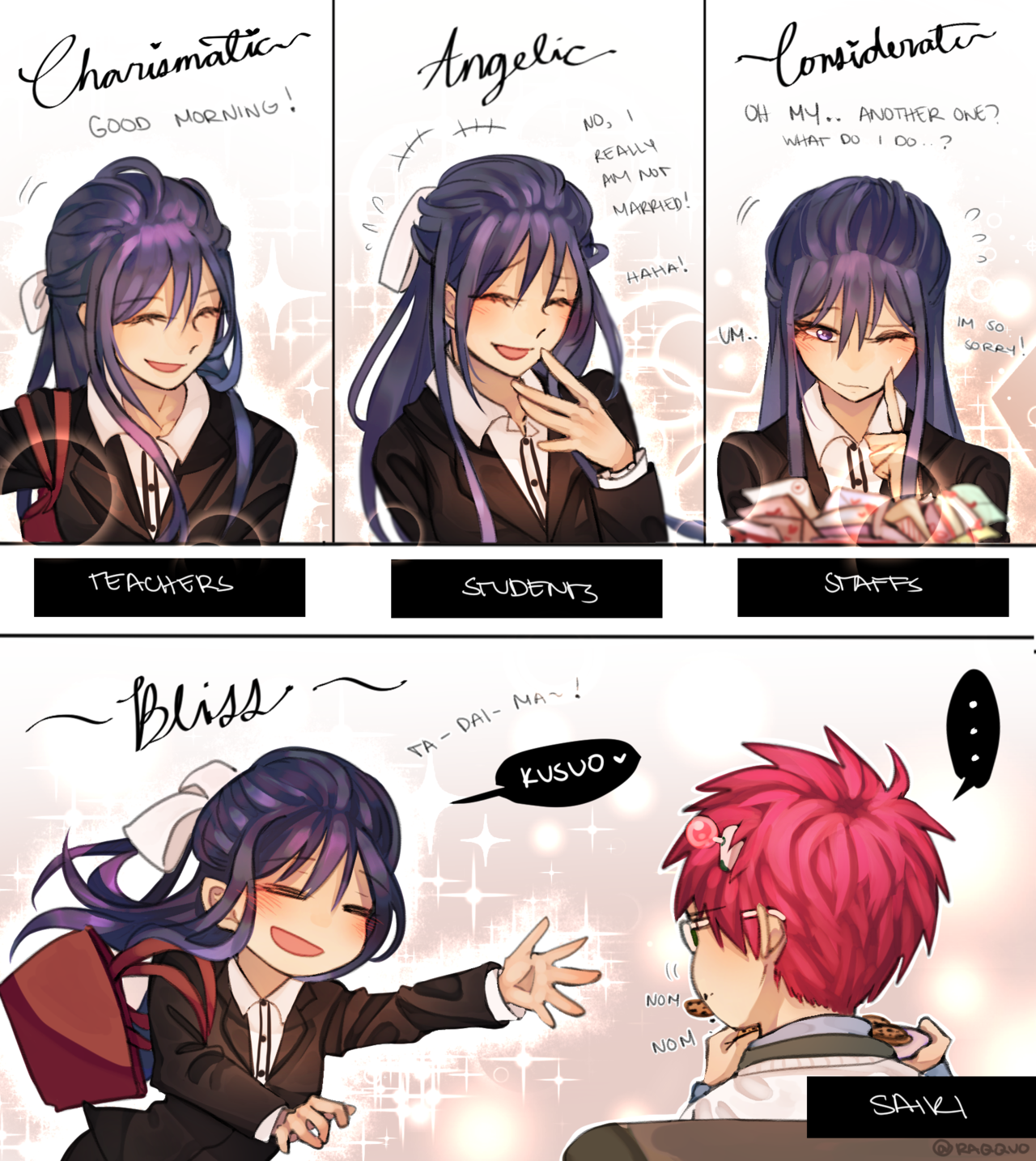 Tumblr. Anime romance, Anime fanart, Saiki