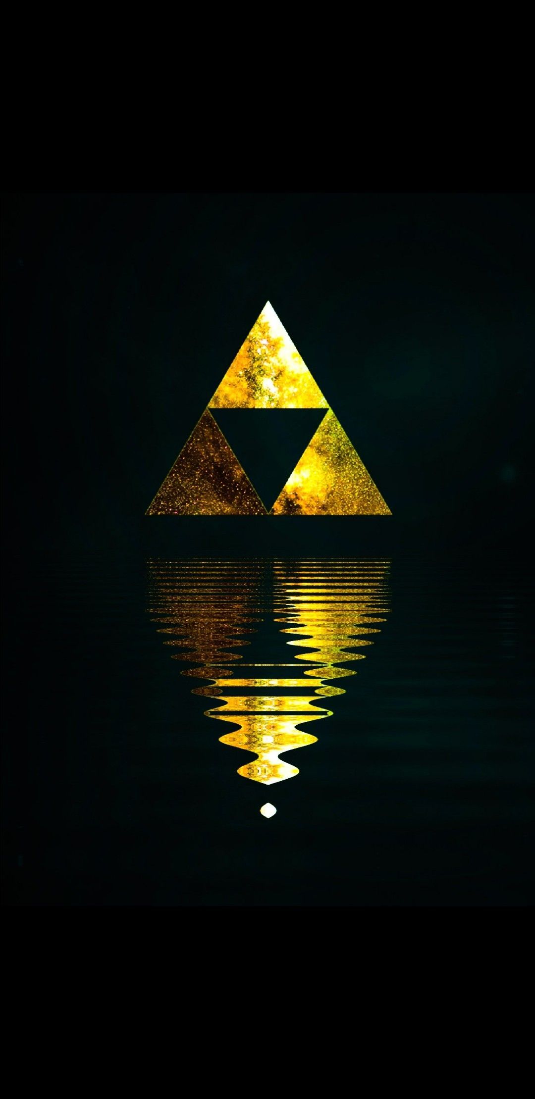 Zelda AMOLED Wallpaper Triforce. Breath of the wild, Legend of zelda, Wallpaper