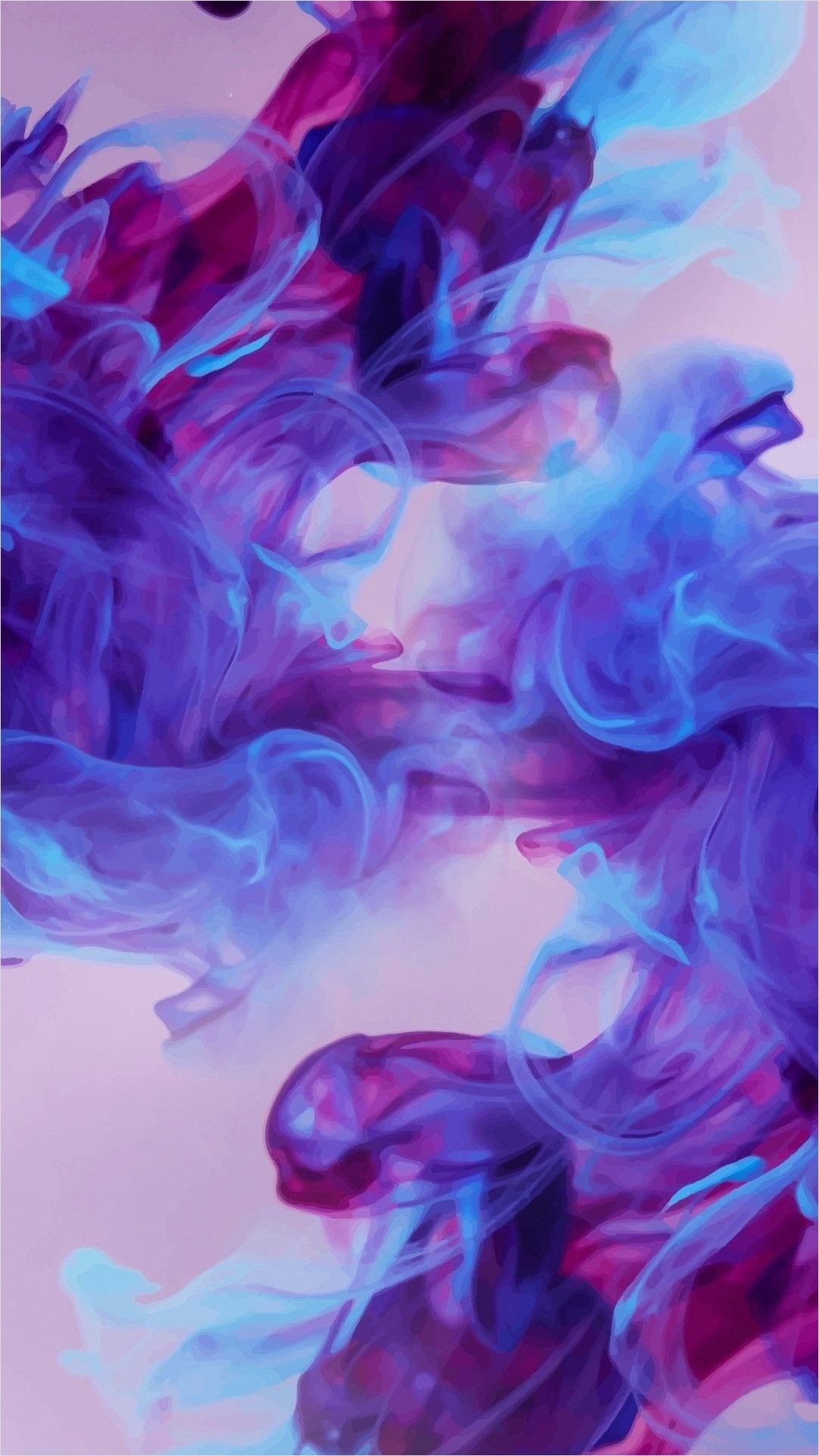 4k Blue Purple Aesthetic Wallpaper. Galaxy wallpaper, iPhone wallpaper smoke, Phone wallpaper