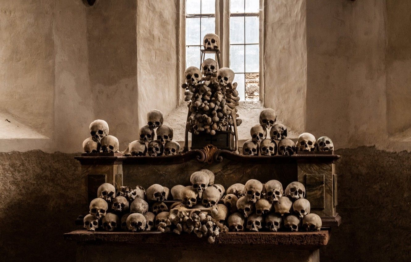 Wallpaper skull, religion, the altar image for desktop, section разное