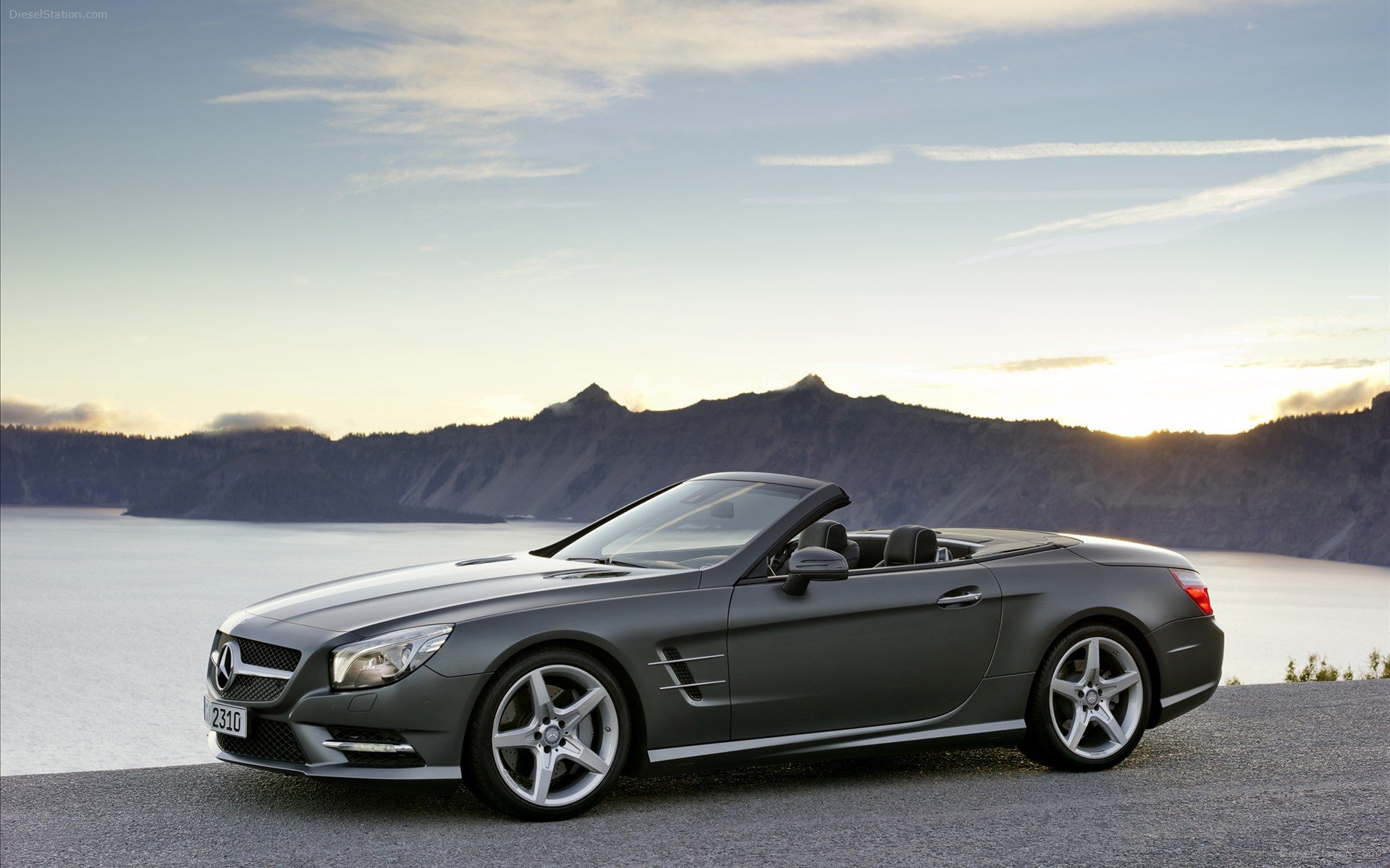 Mercedes Benz SL 2013 Widescreen Exotic Car Wallpaper of 44, Diesel Station