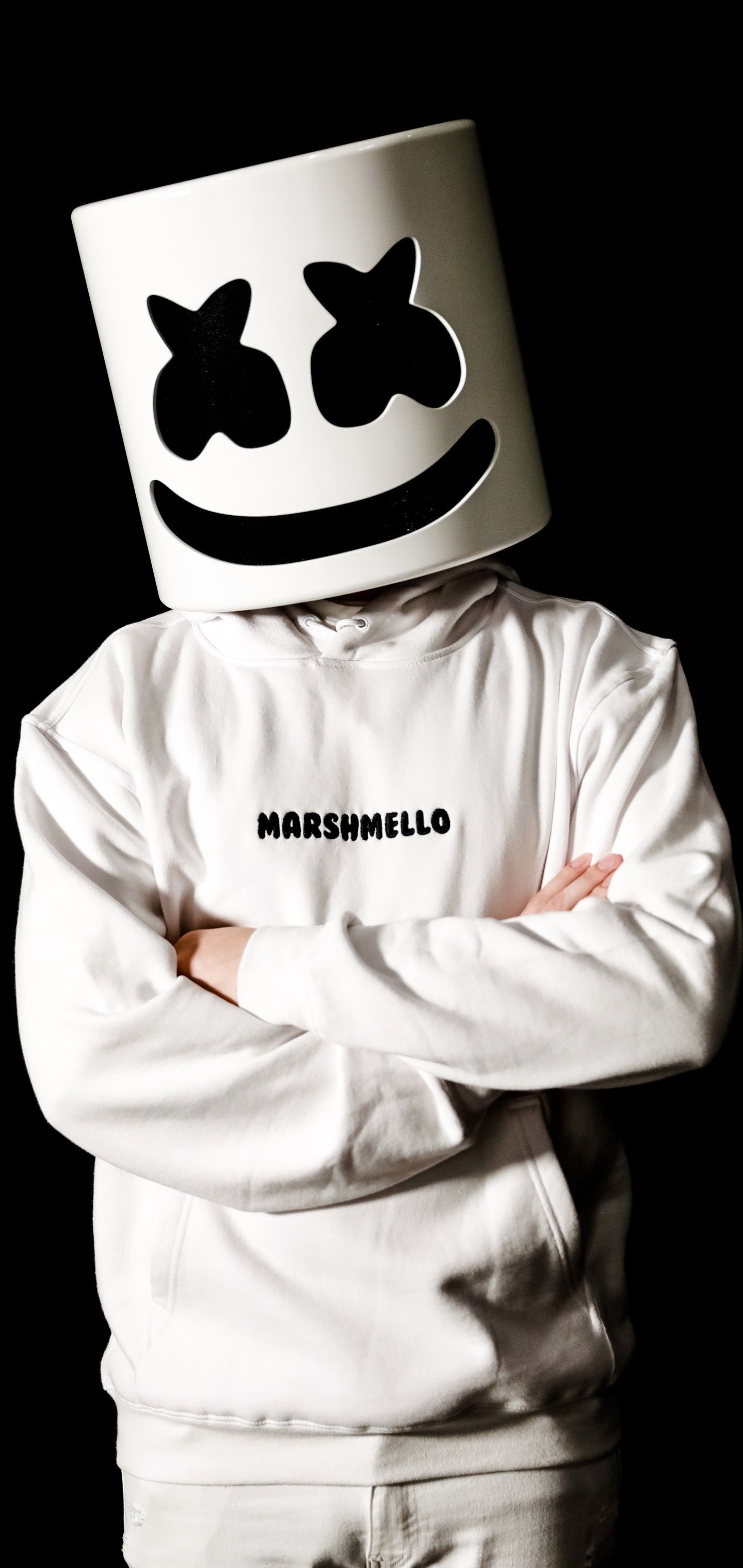 Download 1440x3040 Marshmello, Music Producer, Mask Wallpaper for Samsung Galaxy S10 Plus