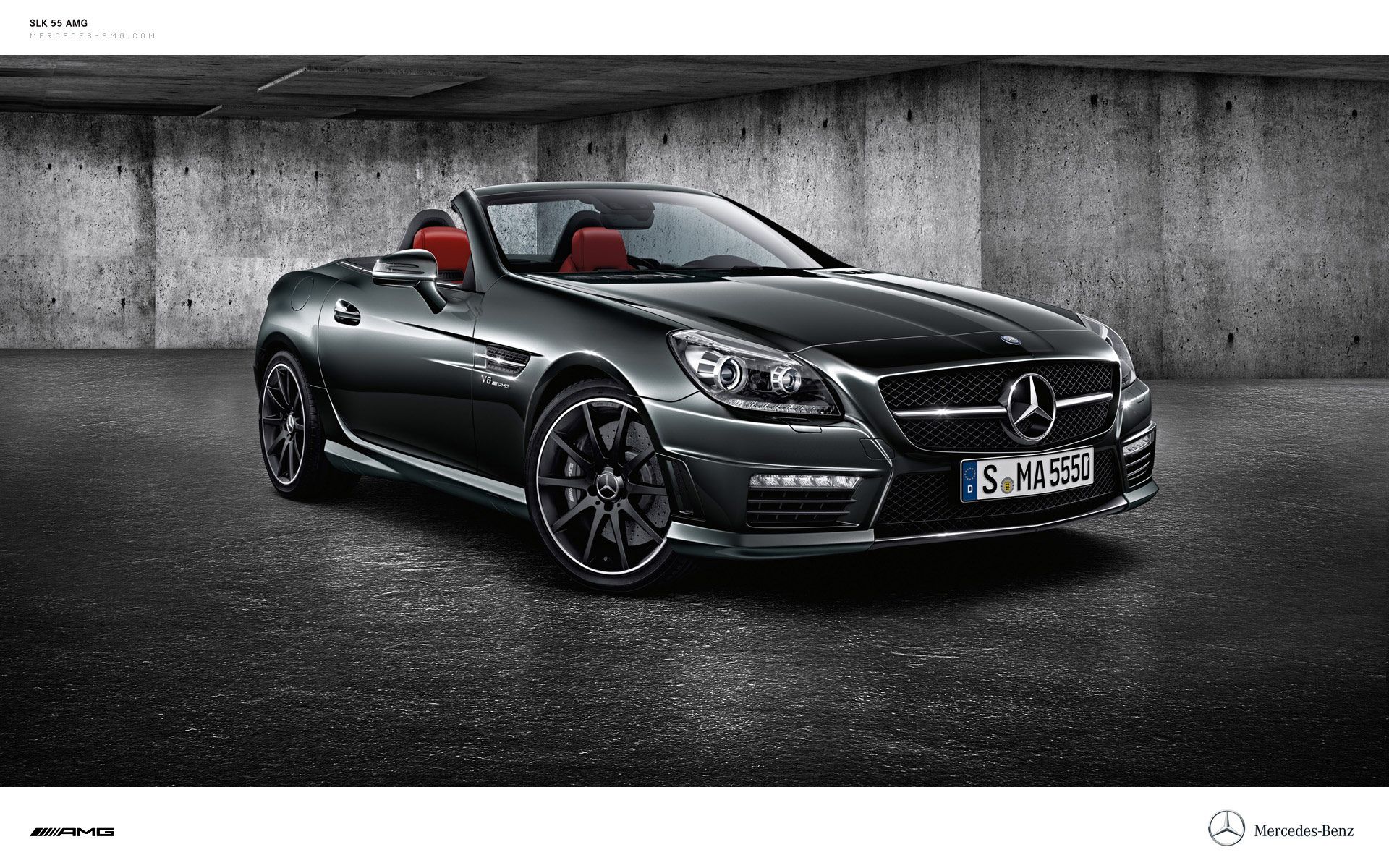 Mercedes SLK 55 AMG Wallpaperx1200