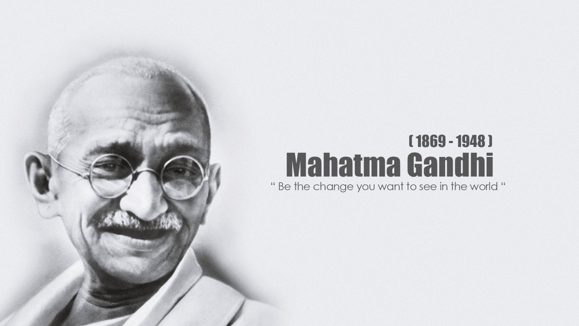 Mahatma Gandhi Quotes Wallpaper HD Background Free Download