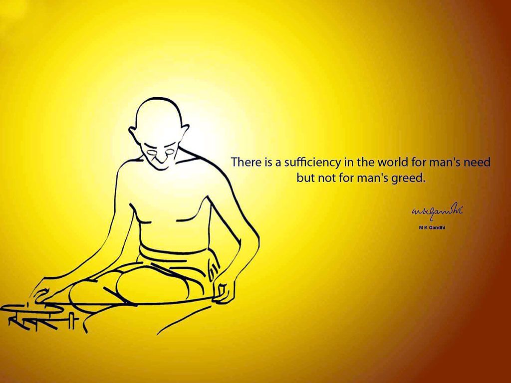 Gandhi Wallpaper with Quotes Free Download